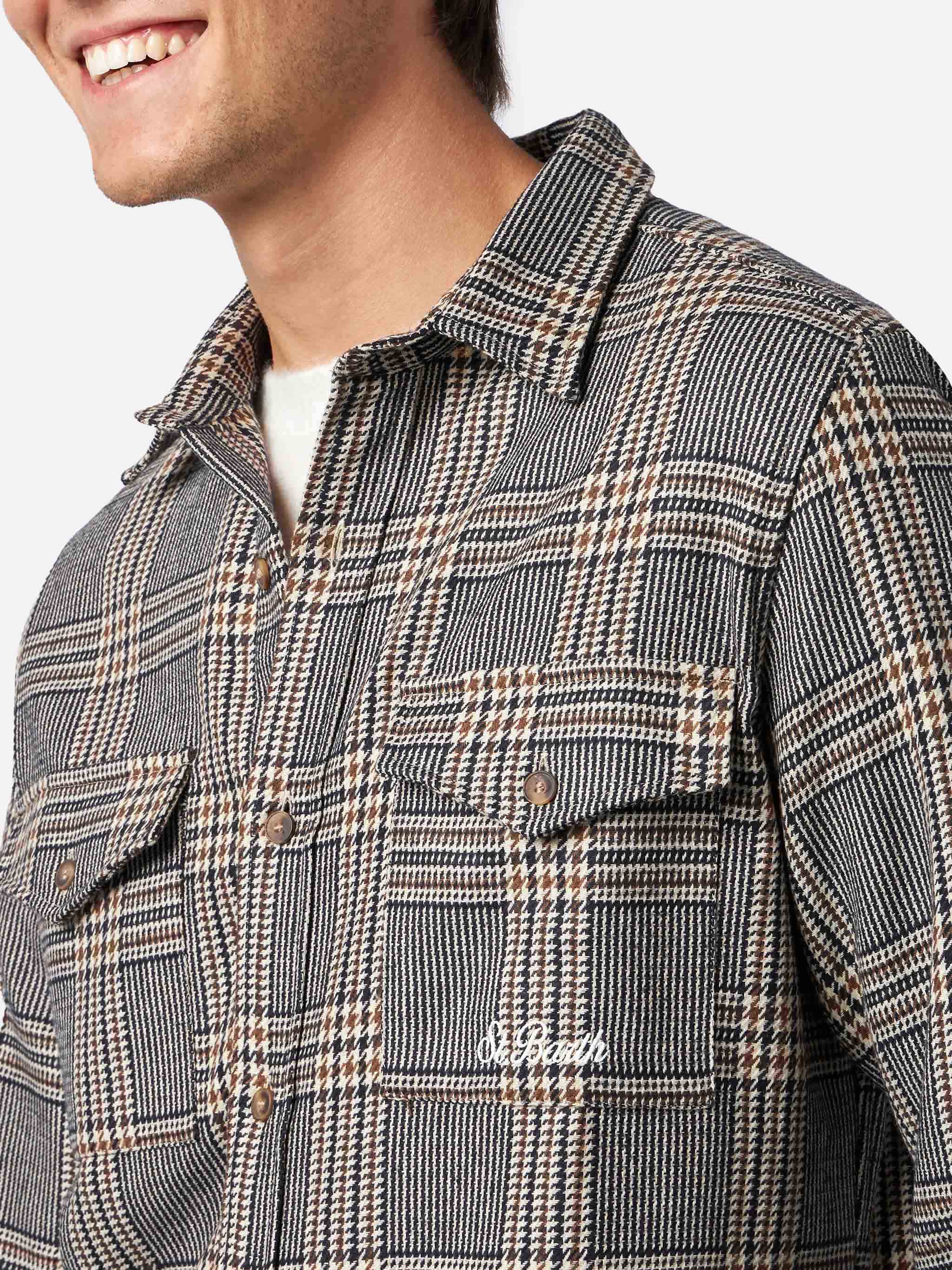 Seiser Prince of Wales wool-blend shirt - Image 2