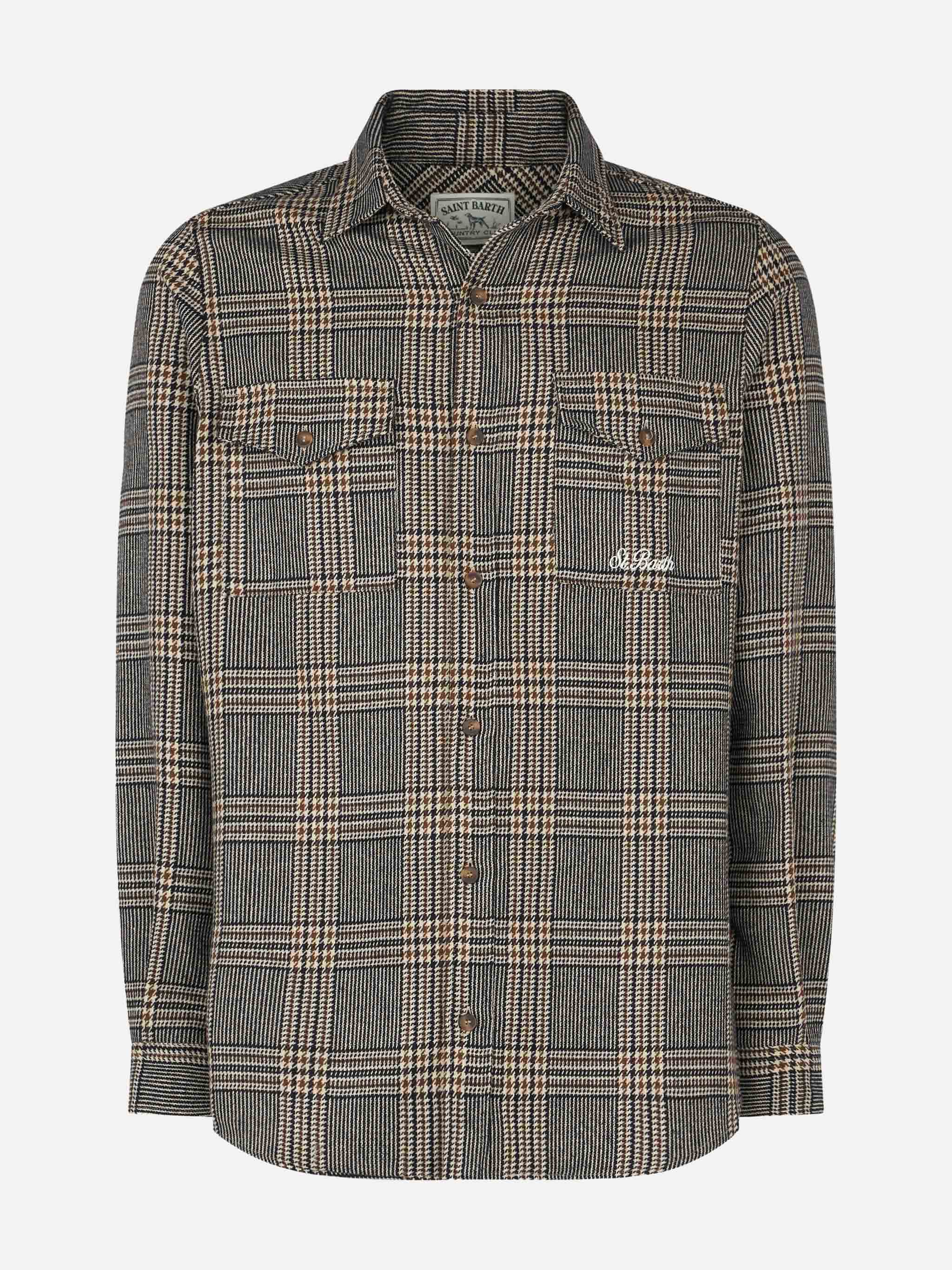 Seiser Prince of Wales wool-blend shirt - Image 4