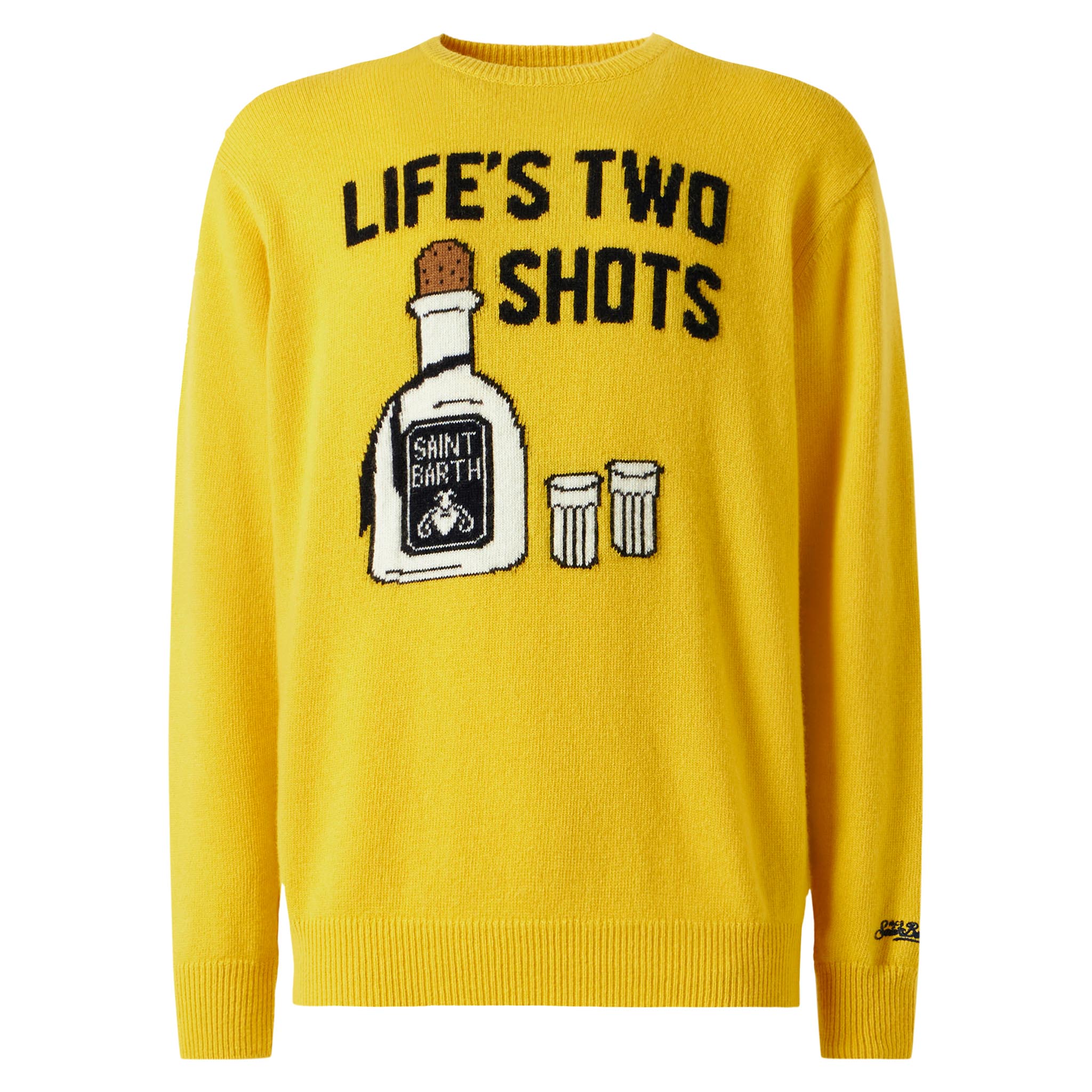 Crewneck sweater Heron with Life's two shots jacquard - Image 4