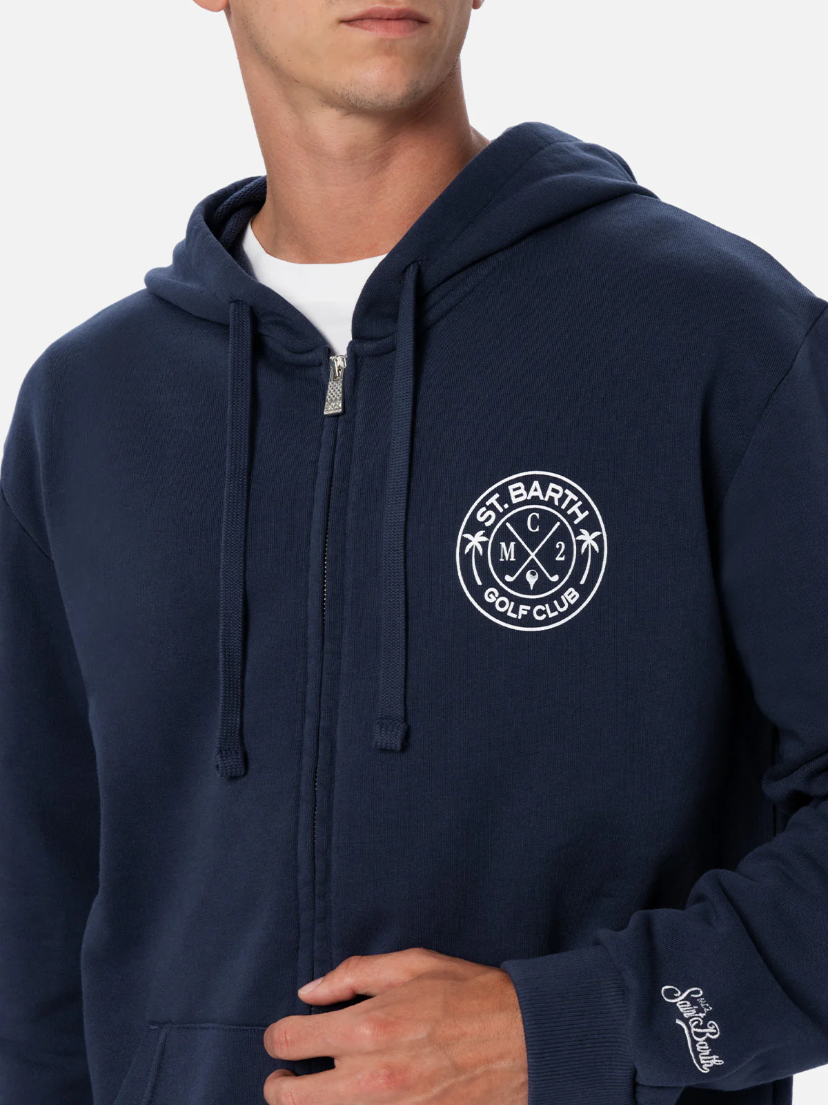 Danny cotton sweatshirt with front and back print - Image 2