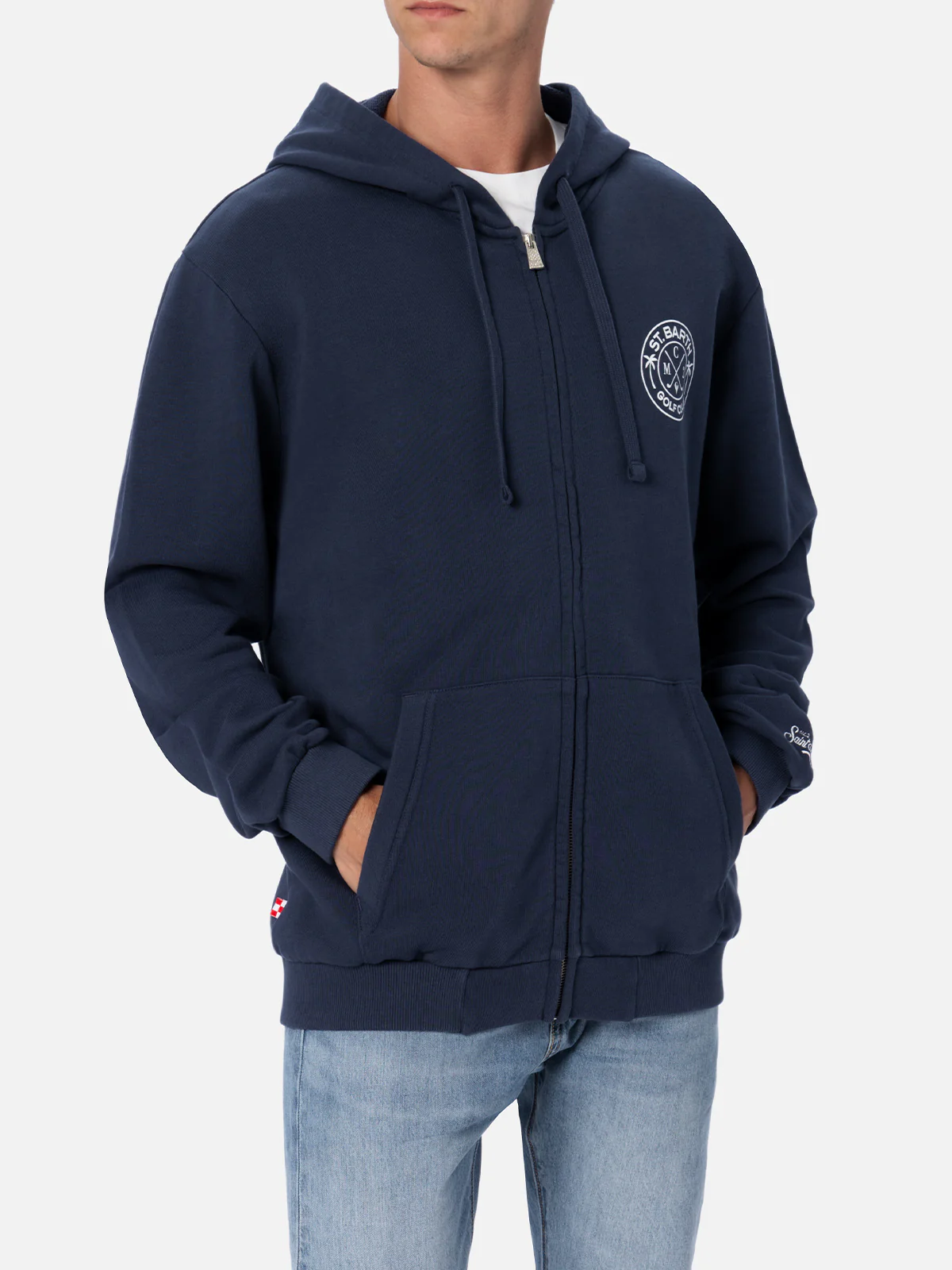 Danny cotton sweatshirt with front and back print - Image 3
