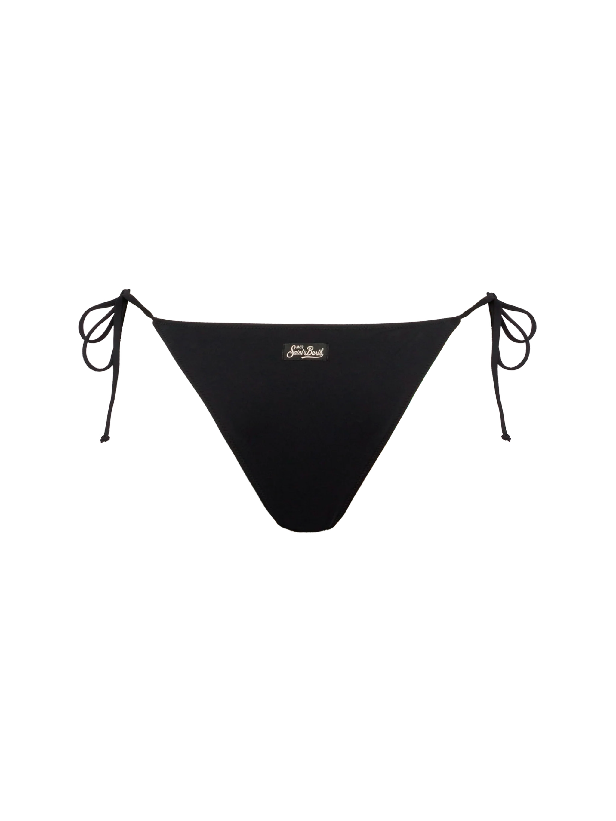 Marielle black classic swim briefs with striped rhinestone embellishment - Image 2