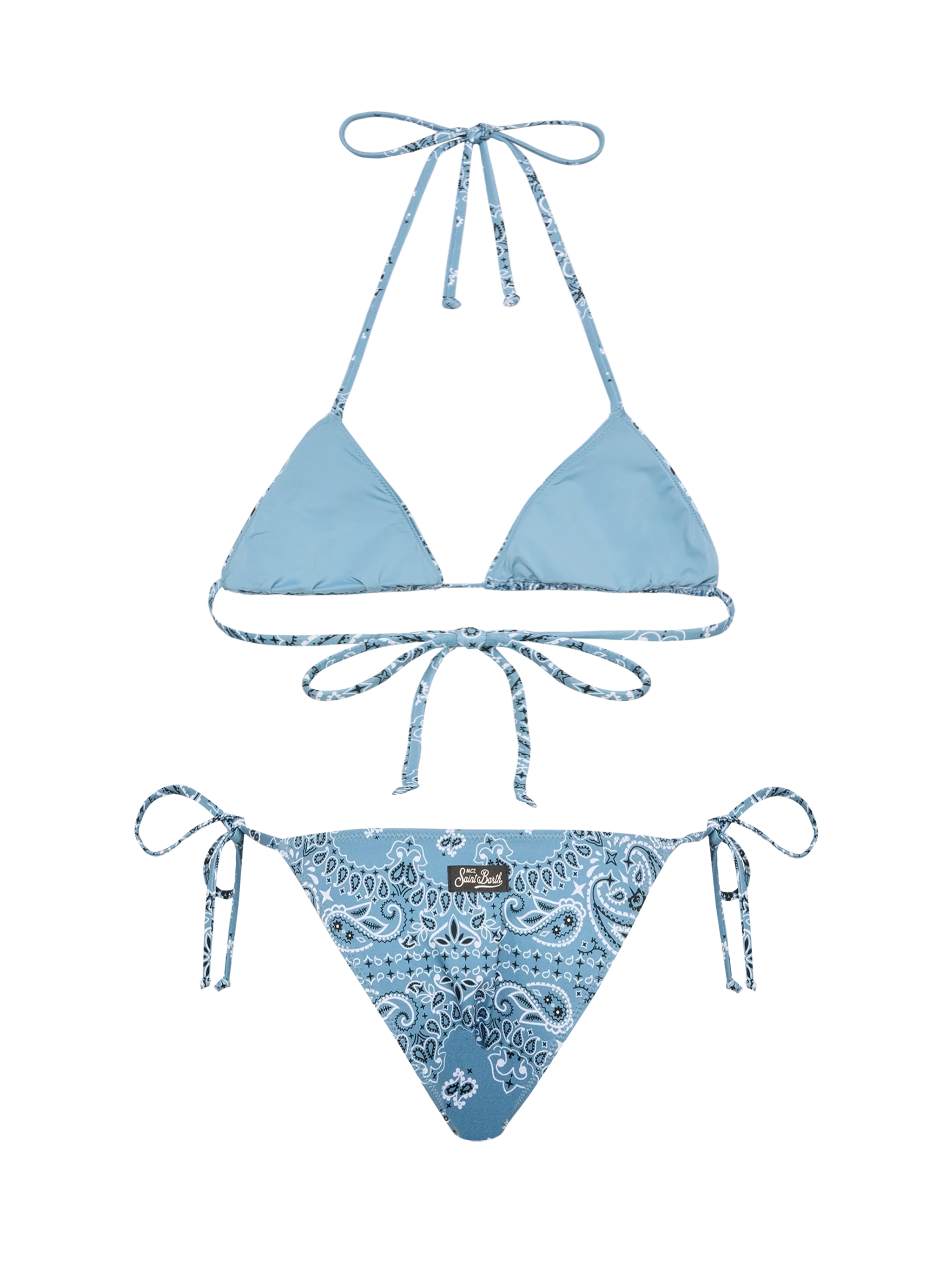 Classic triangle bikini Leah Marielle with bandanna print - Image 3