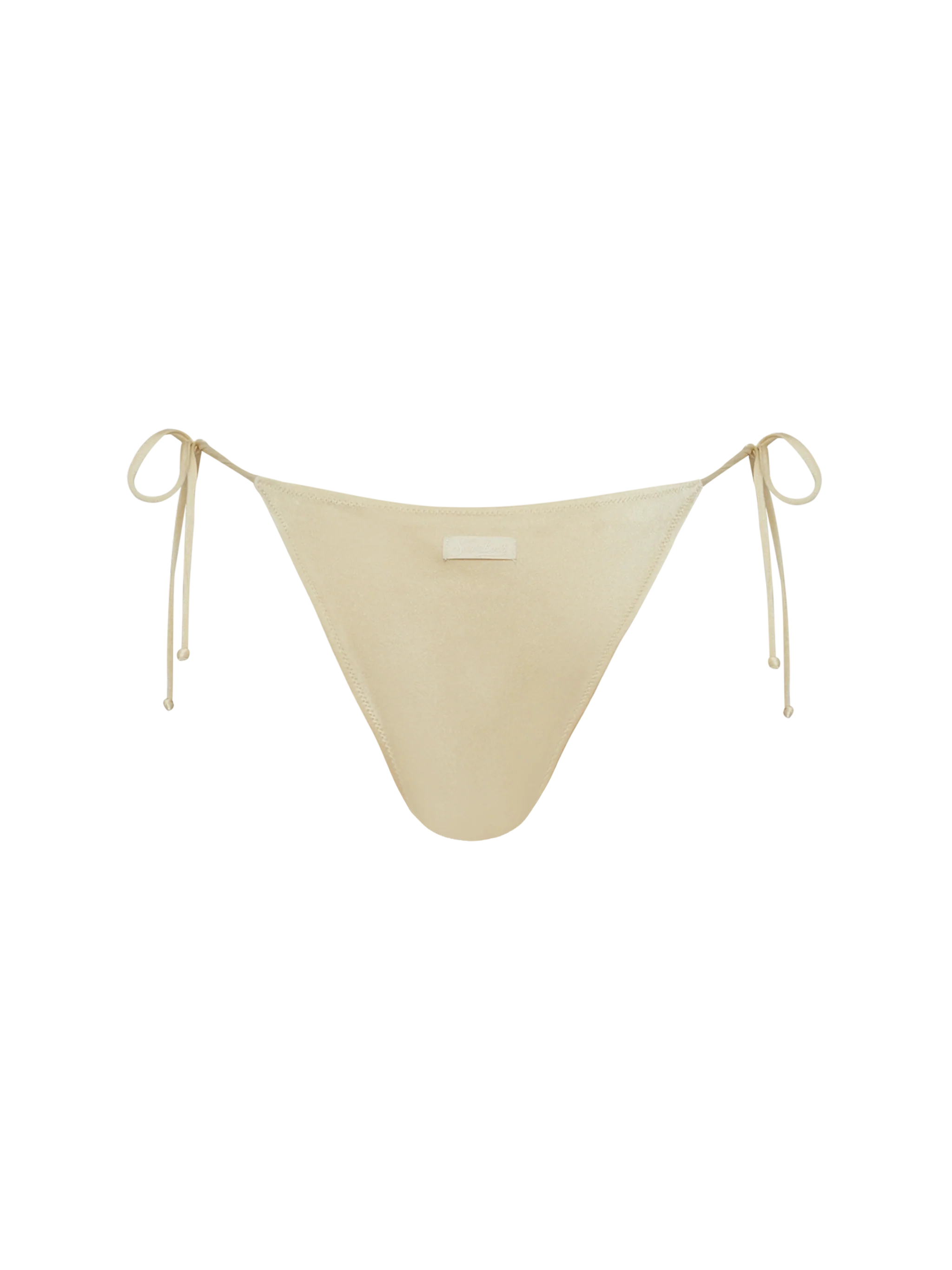 Marielle gold classic swim briefs with rhinestone embellishment - Image 2