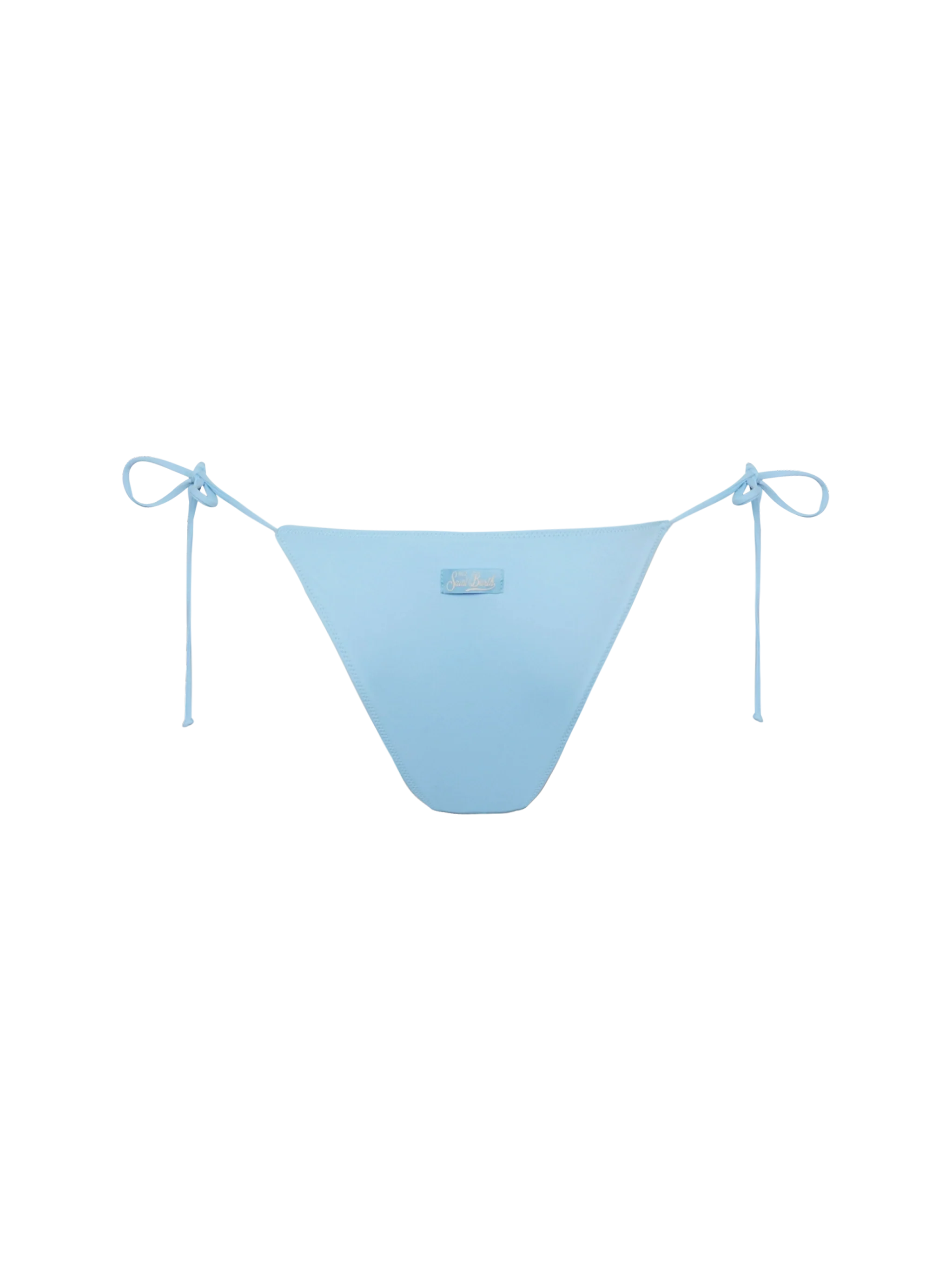 Marielle light blue classic swim briefs with striped rhinestone embellishment - Image 2