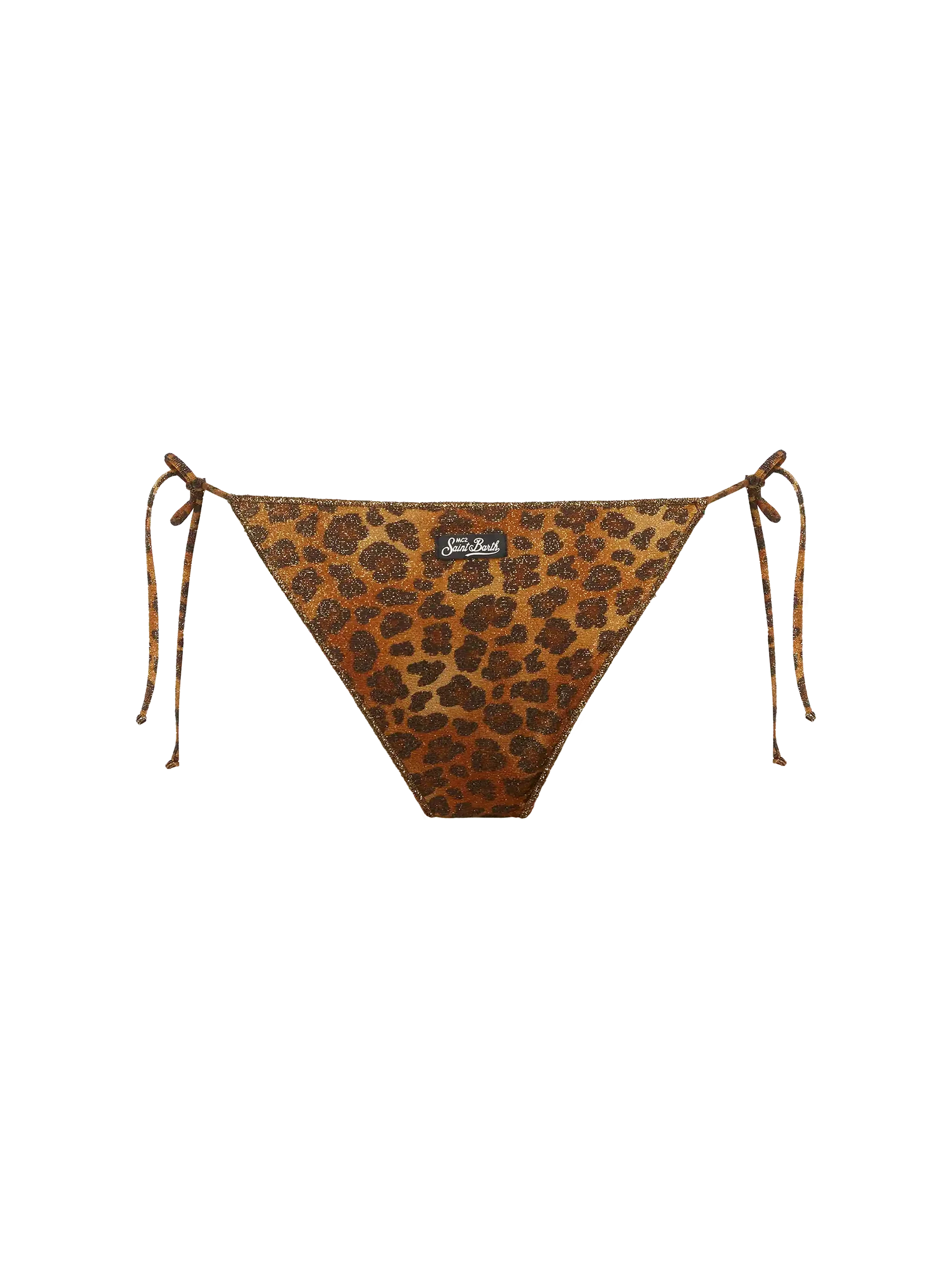Marielle lurex classic swim briefs with animalier print - Image 2