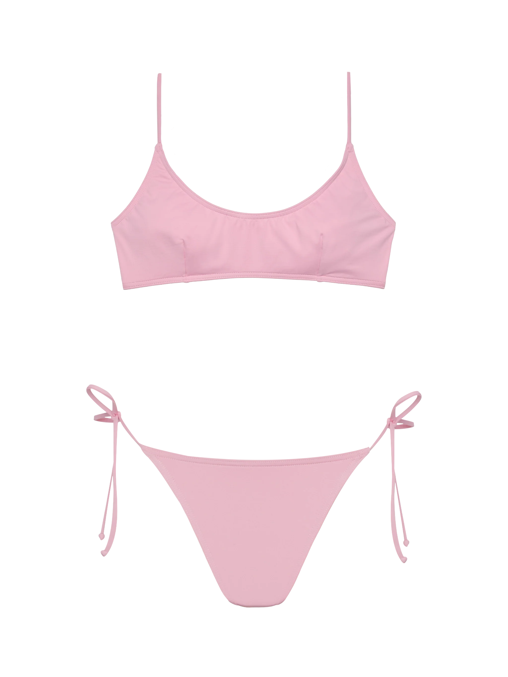 Judy Marielle classic bralette bikini in pink