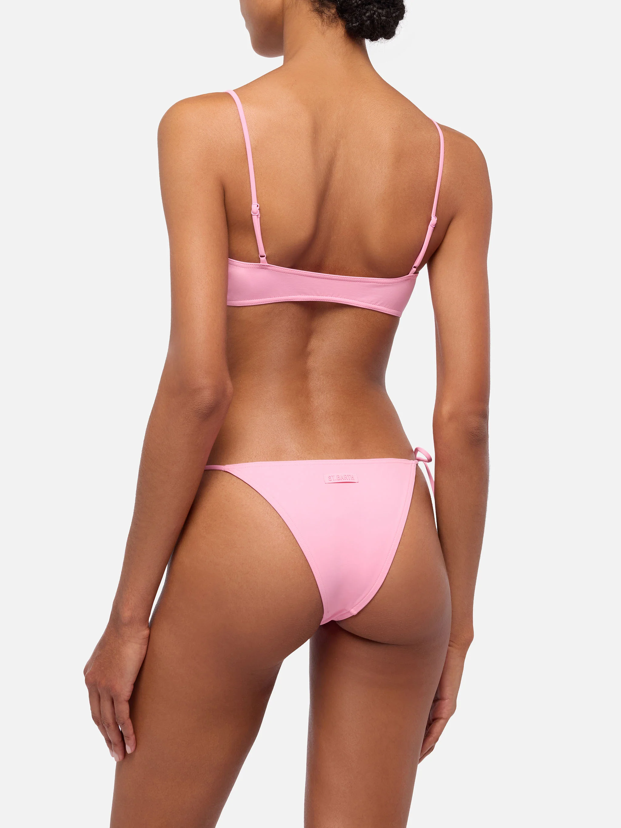 Judy Marielle classic bralette bikini in pink - Image 4