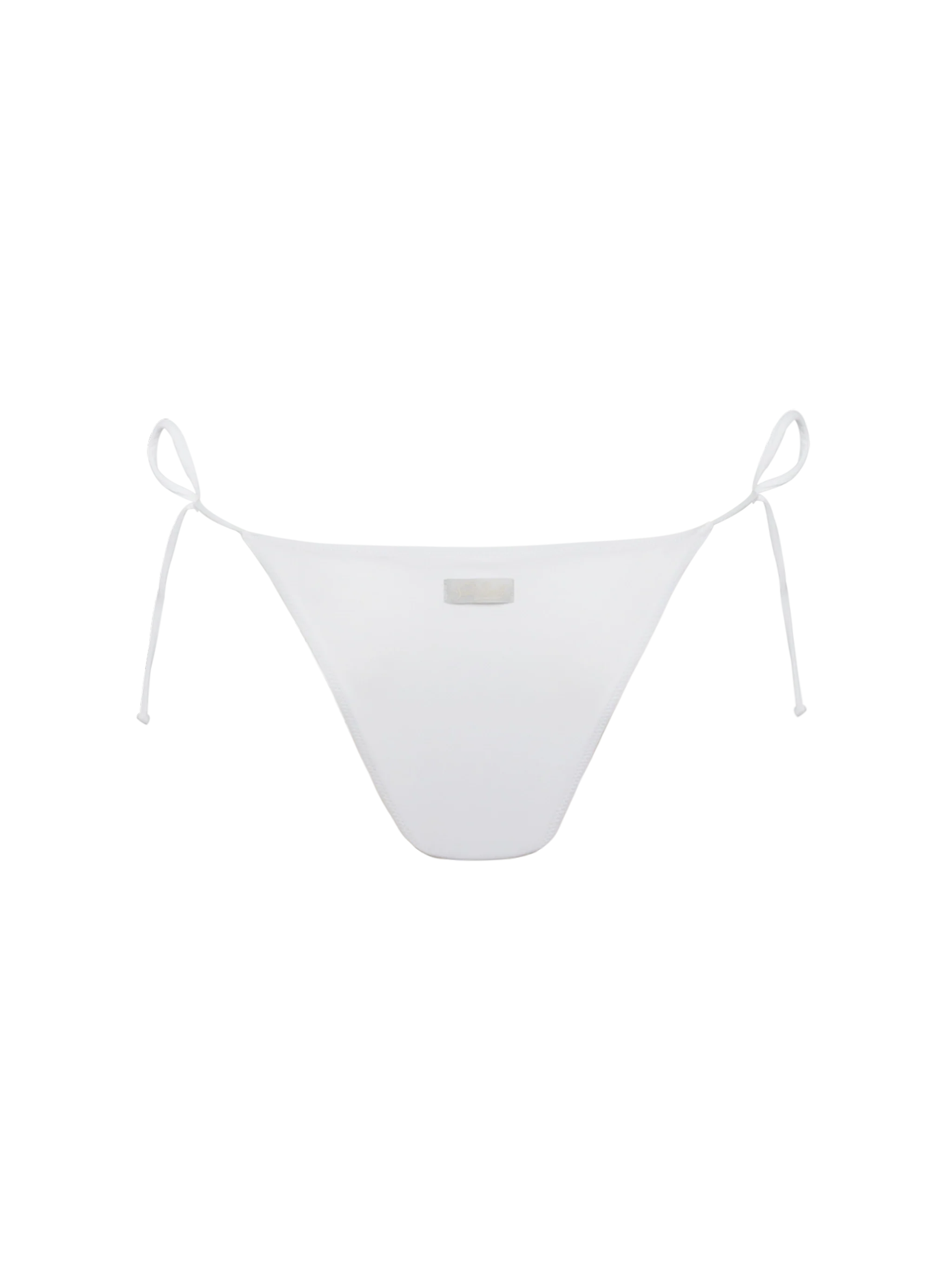 Marielle white classic swim briefs with striped rhinestone embellishment - Image 3