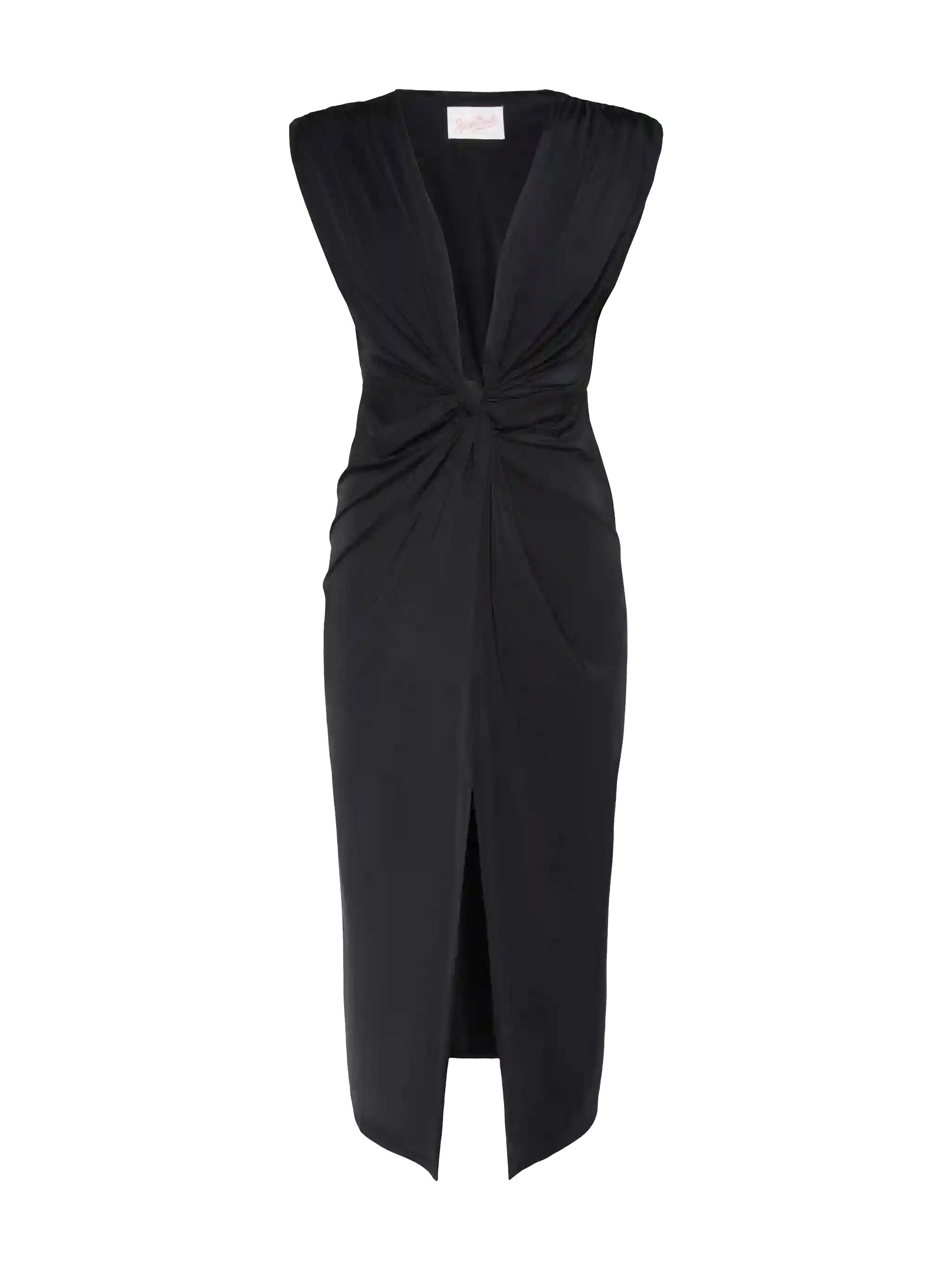 Marina black pareo dress - Image 4