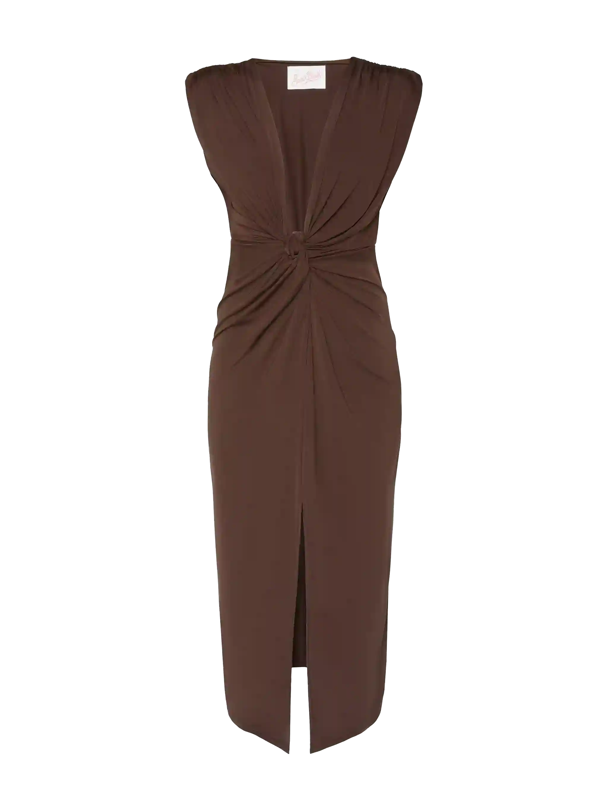 Marina brown pareo dress - Image 4