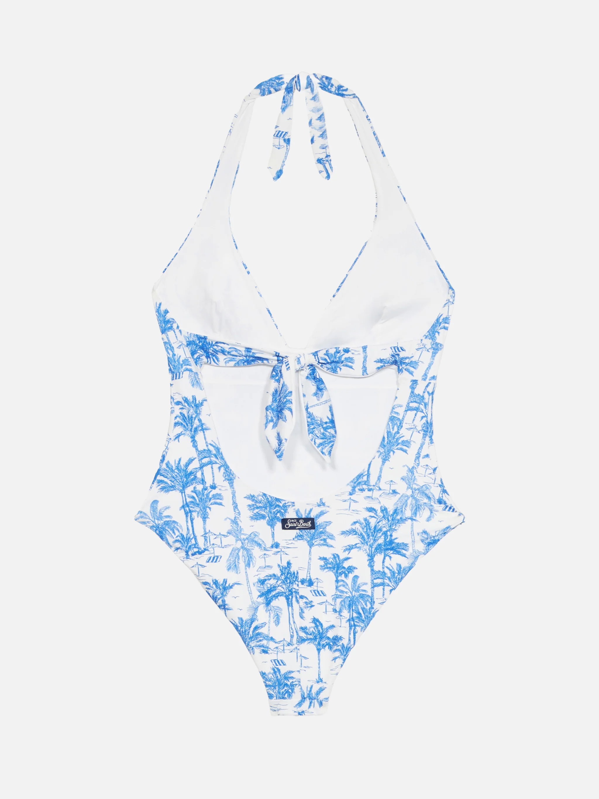 Marylin one-piece swimsuit with toile de jouy print - Image 3