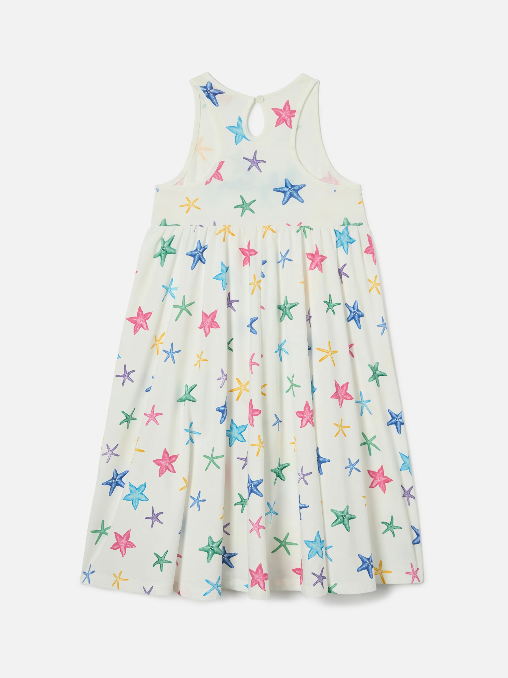 Masha pure organic cotton dress with all over starfish print - Image 3