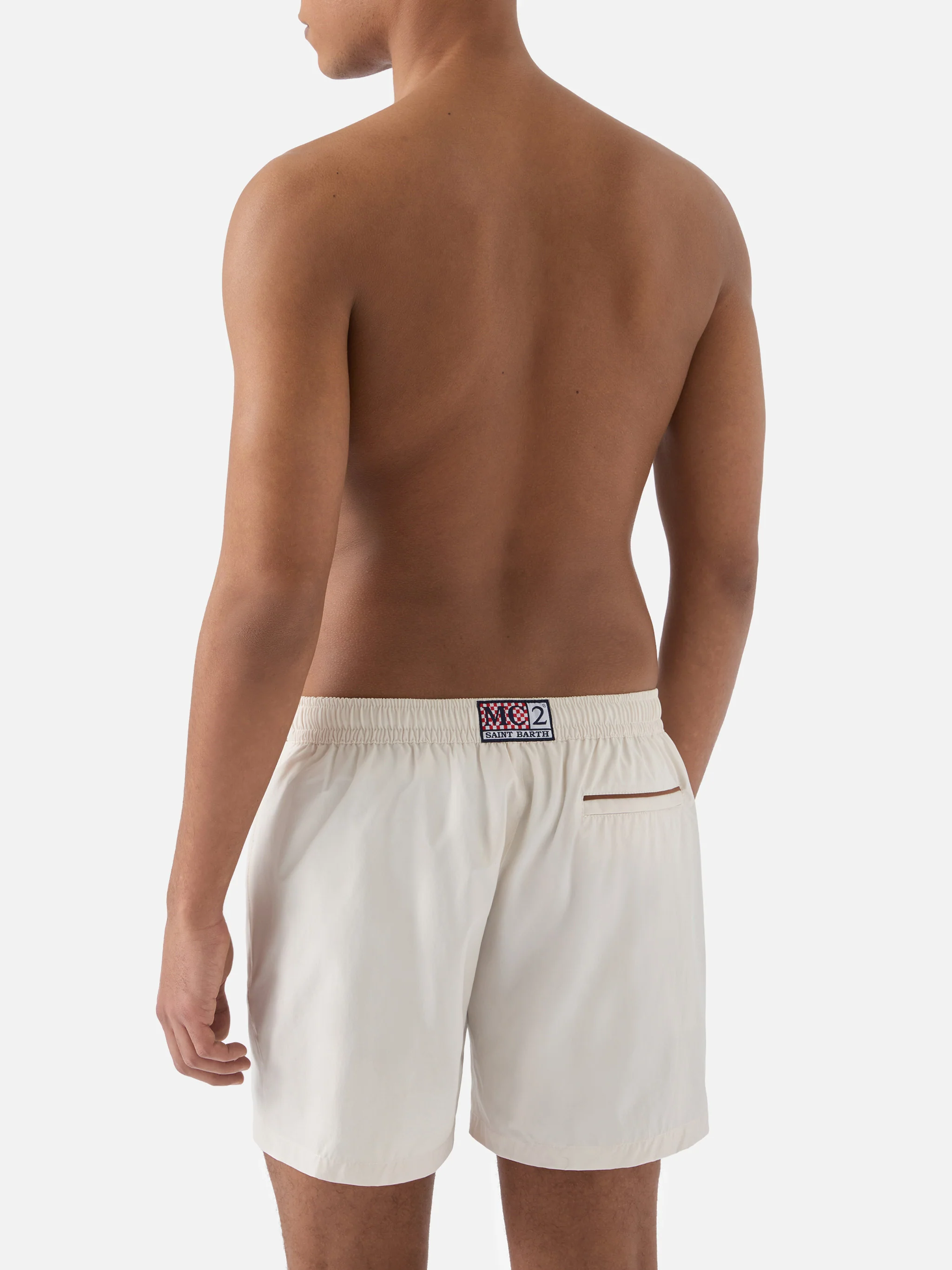 Master Piping swim shorts in white - Image 5