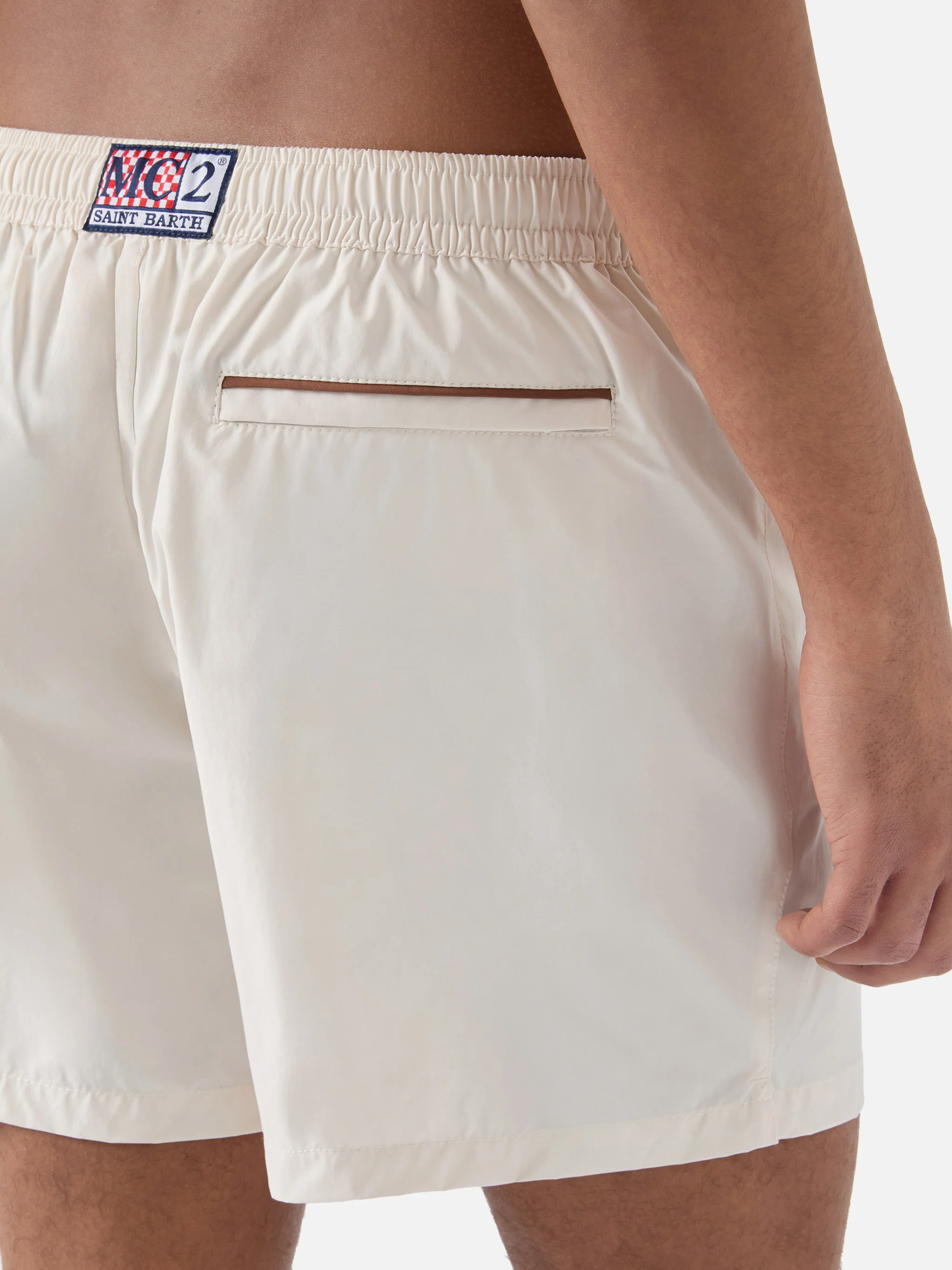 Master Piping swim shorts in white - Image 6