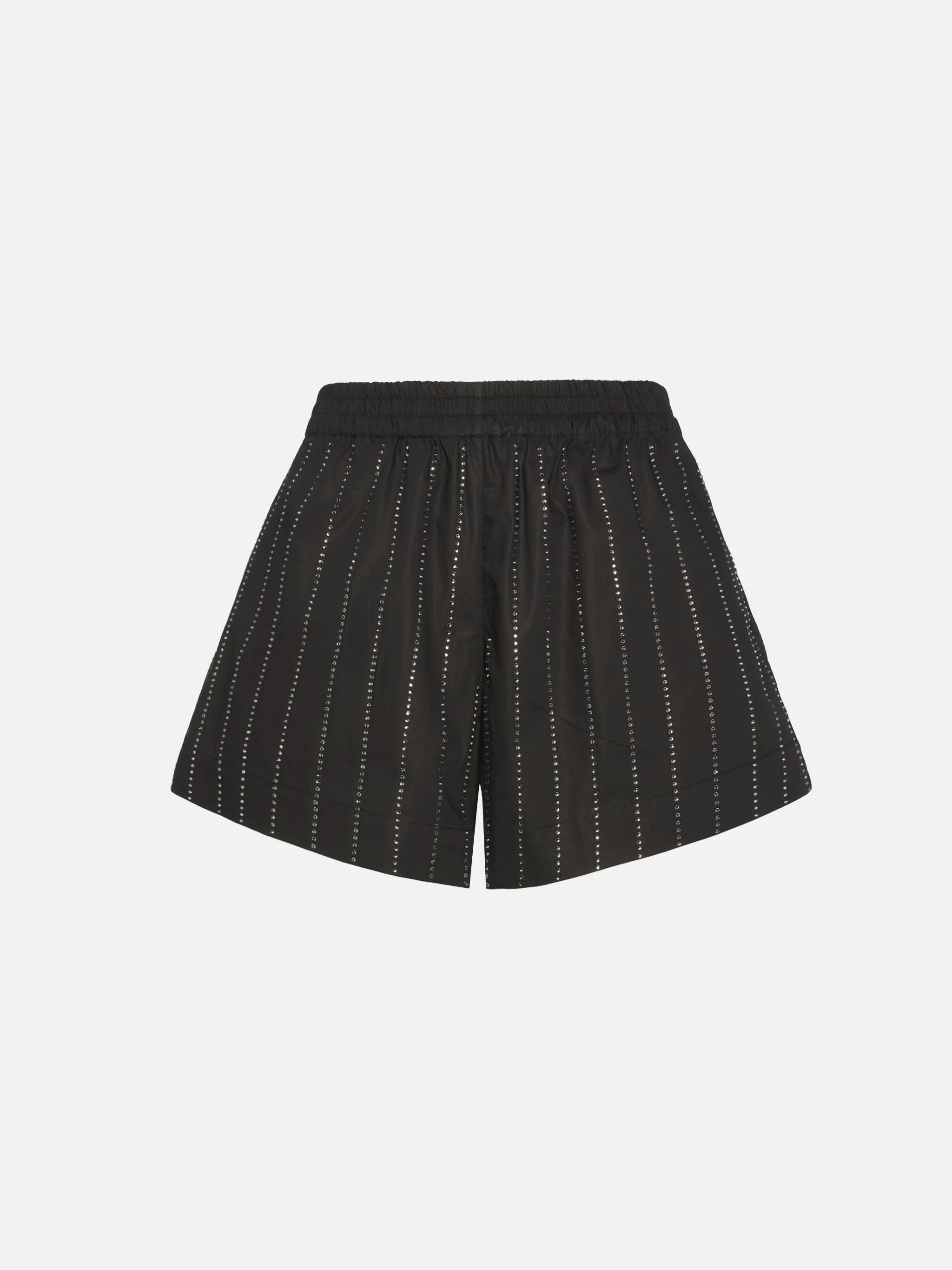 Meave cotton poplin pull up shorts with striped rhinestone embellishment - Image 5