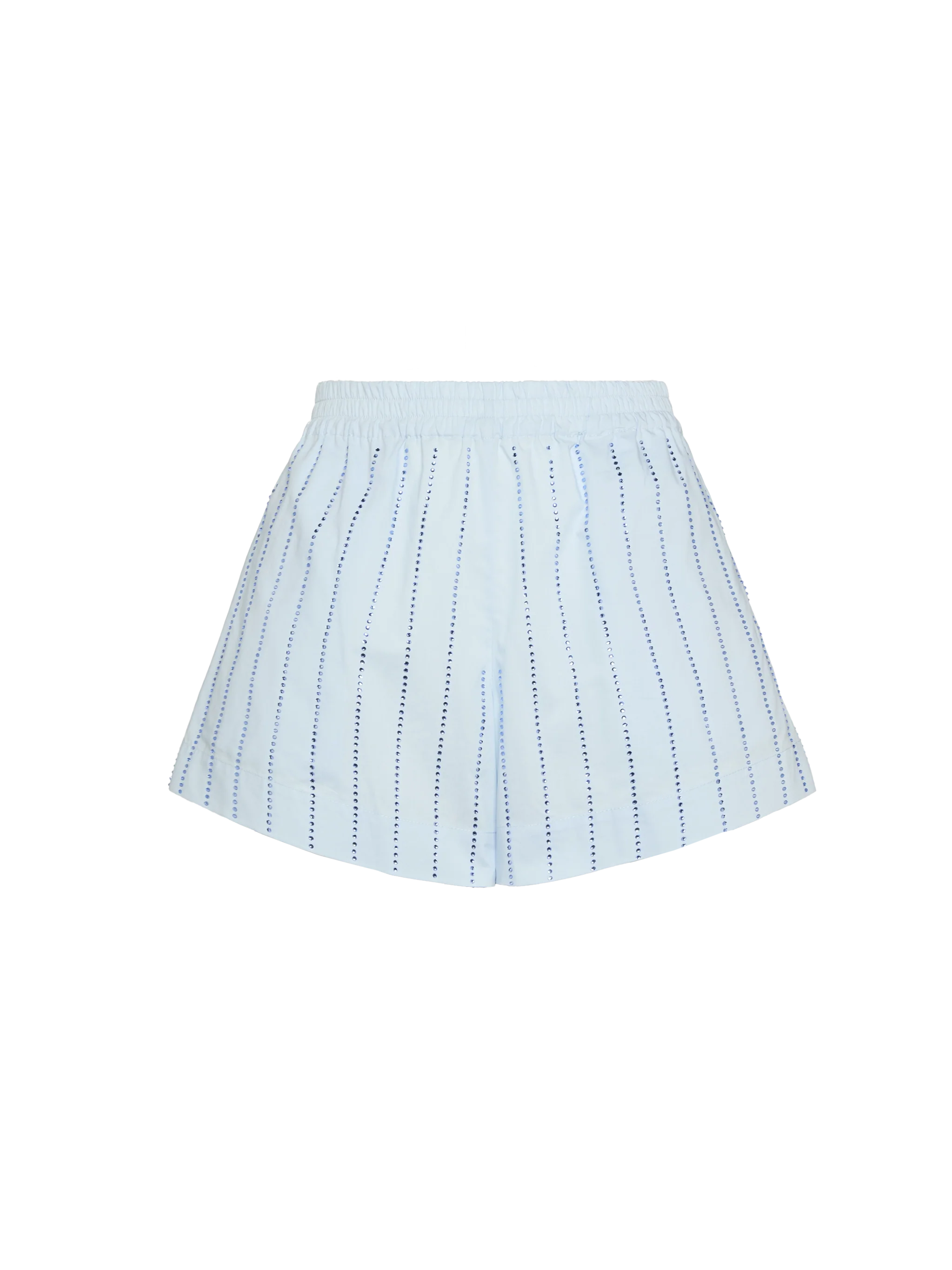 Meave cotton poplin pull up shorts with striped rhinestone embellishment - Image 5