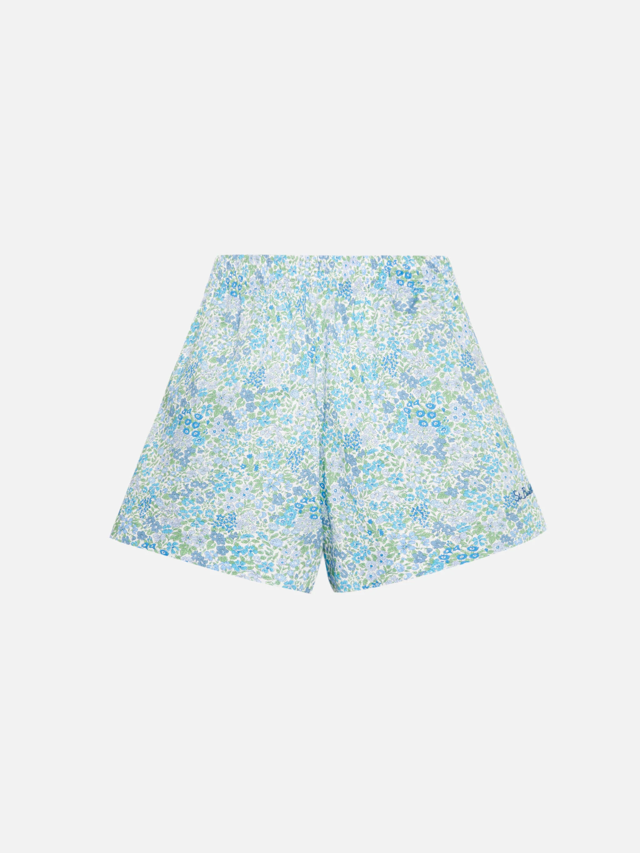 Meave cotton pull up shorts with Joanna Luise print | MADE WITH LIBERTY FABRIC - Image 4