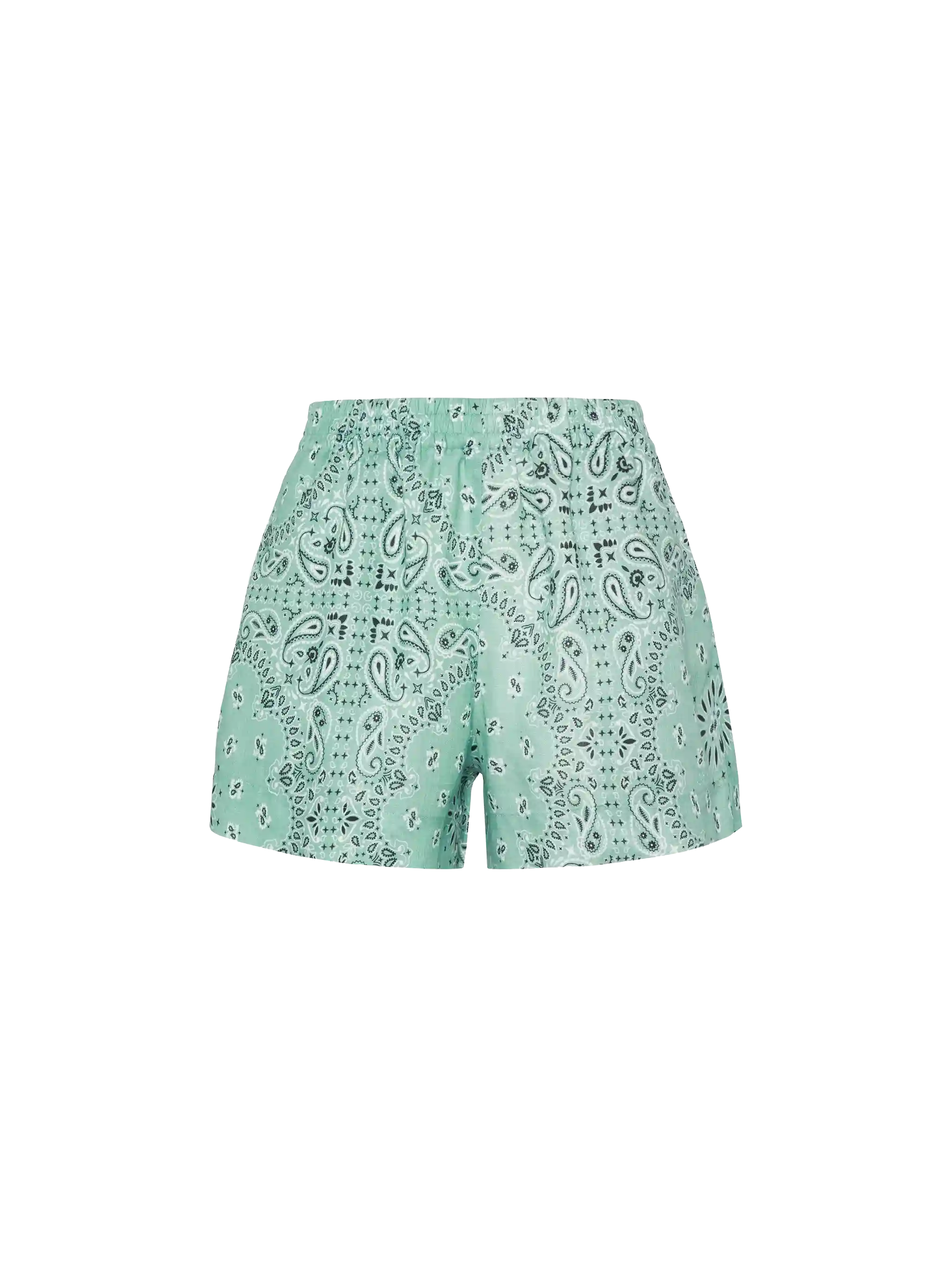Meave linen pull up shorts with bandana print - Image 5