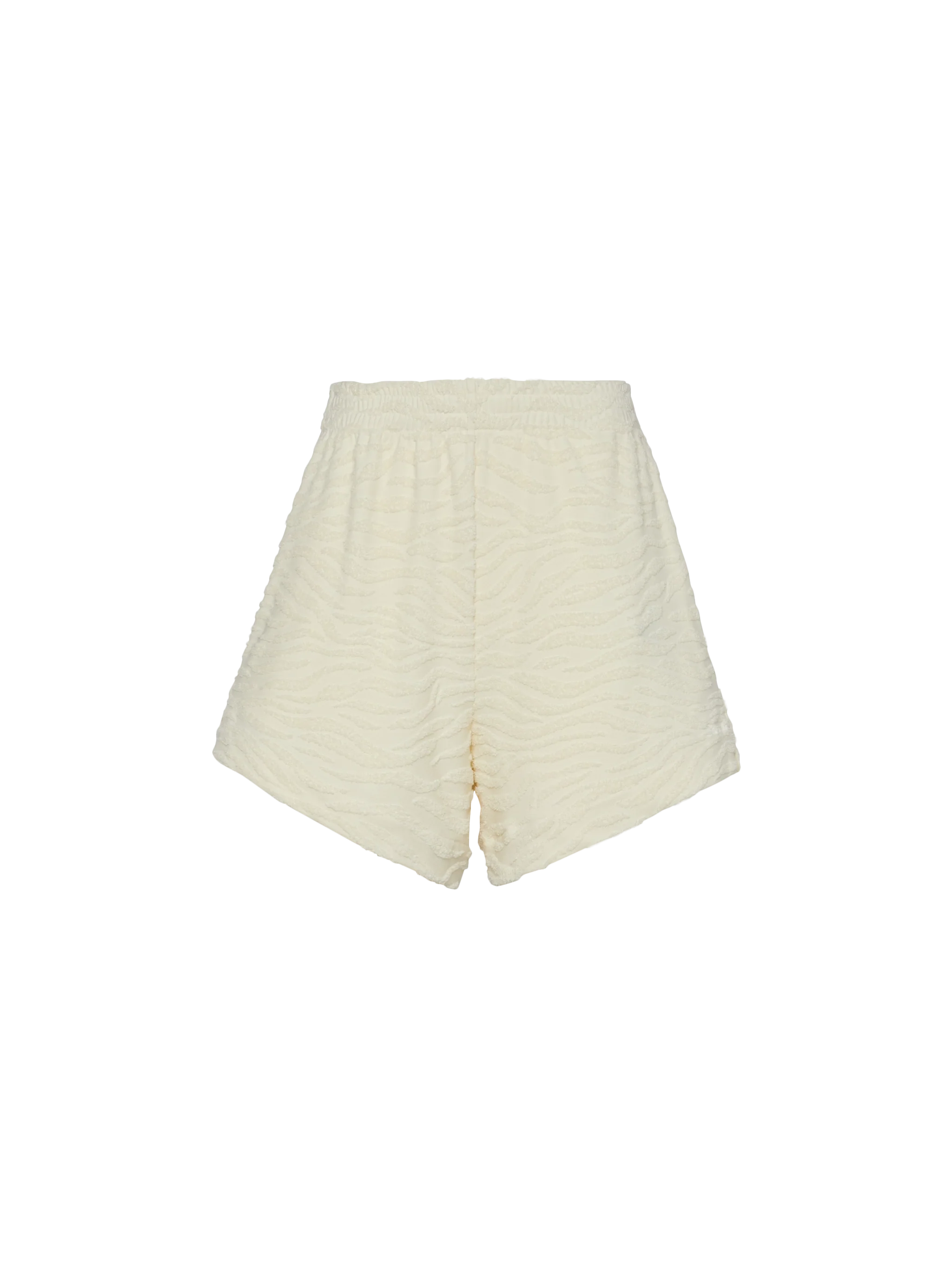Meave terry cotton pull up shorts with zebra embossed pattern - Image 4