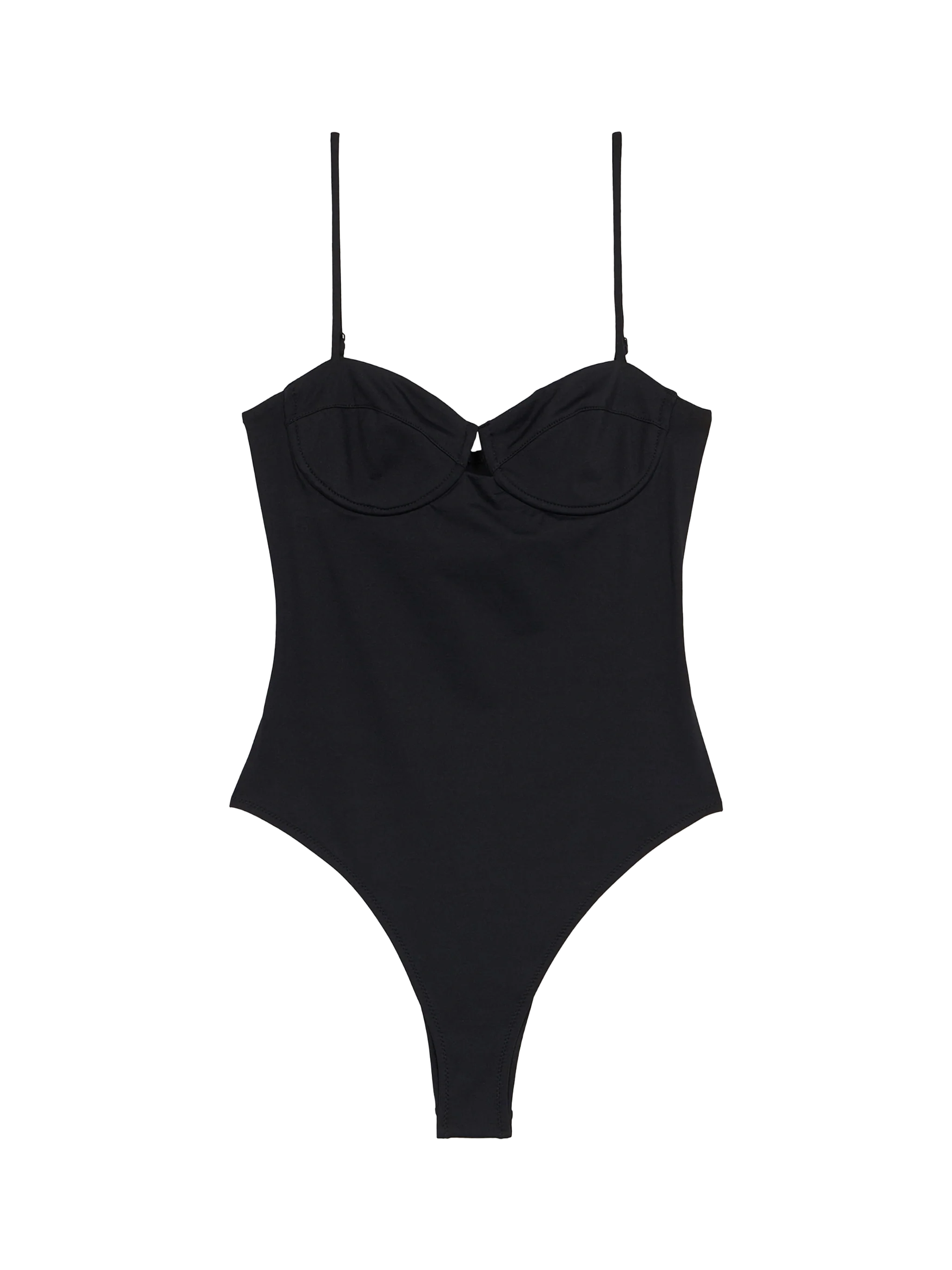 Medea black underwired one-piece swimsuit