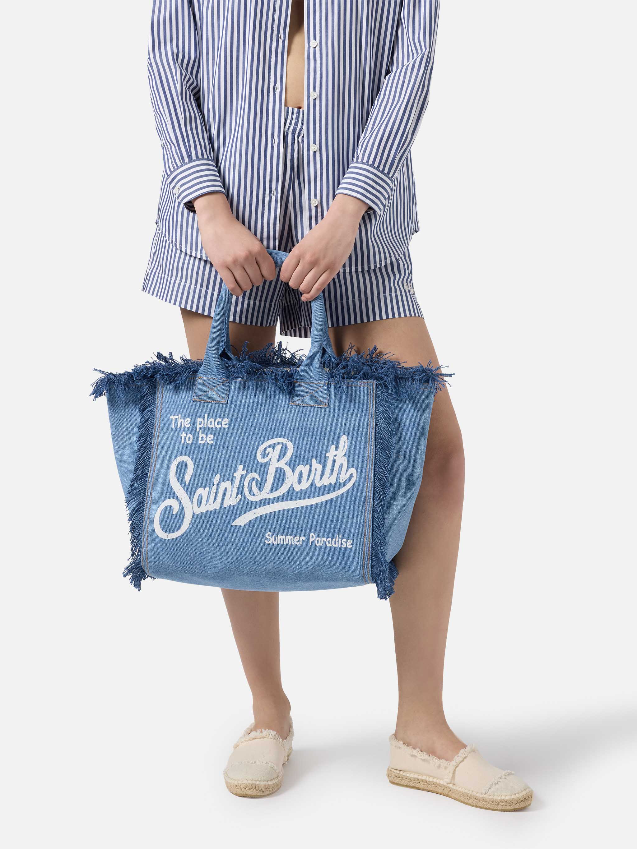 Medium wash denim Vanity regular bag - Image 2