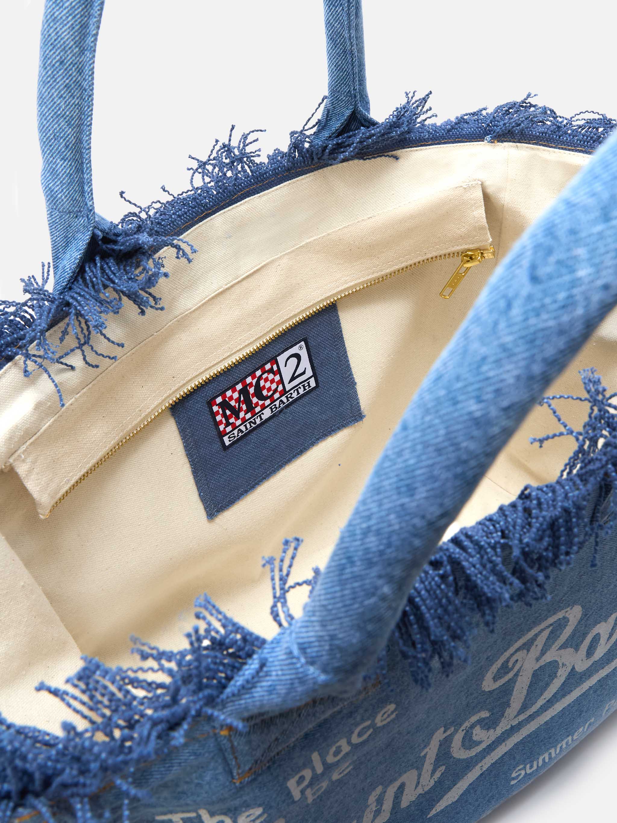 Medium wash denim Vanity regular bag - Image 4