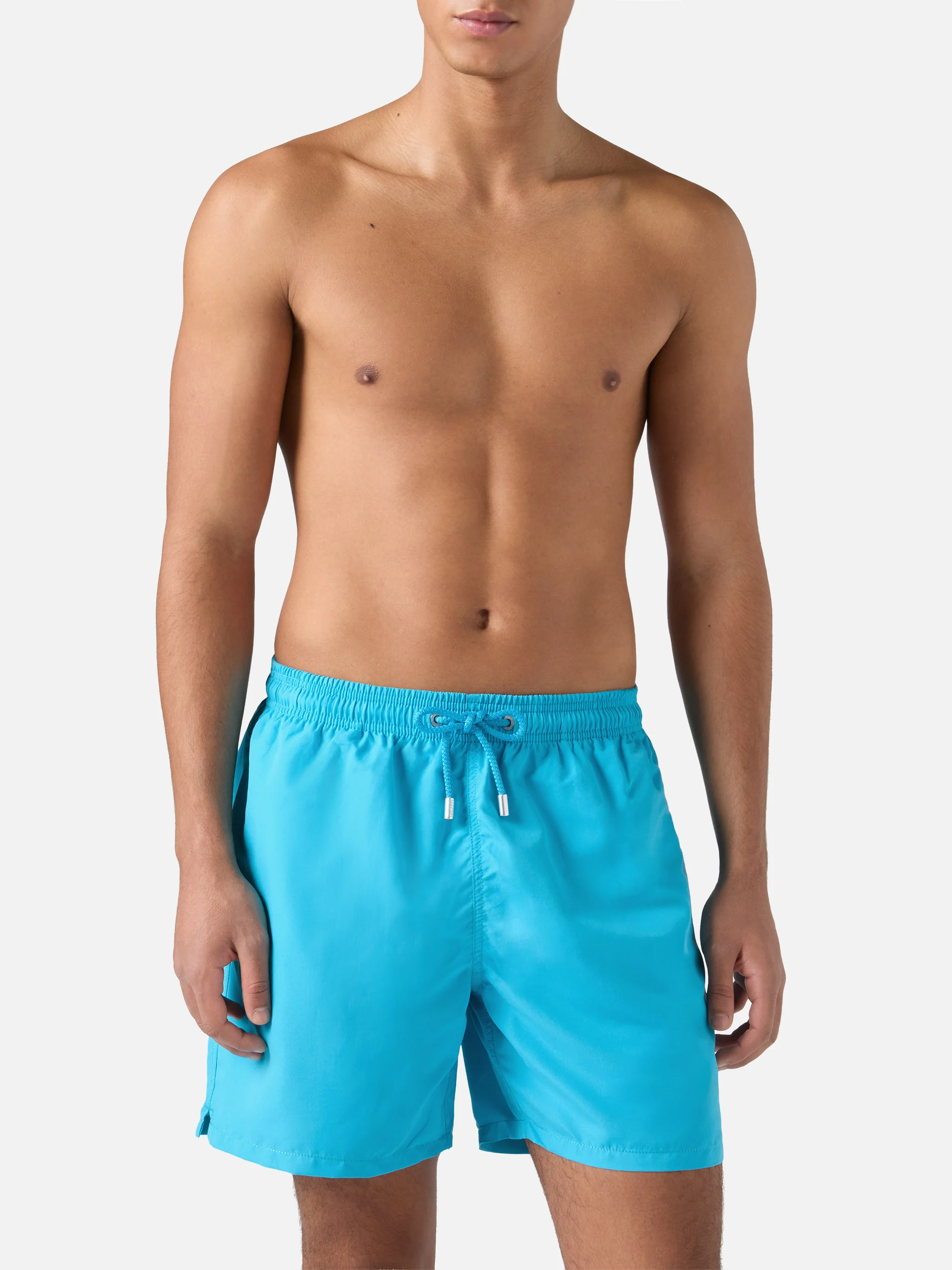 Men's swimsuit with thermoreactive print – daisy print - Image 3