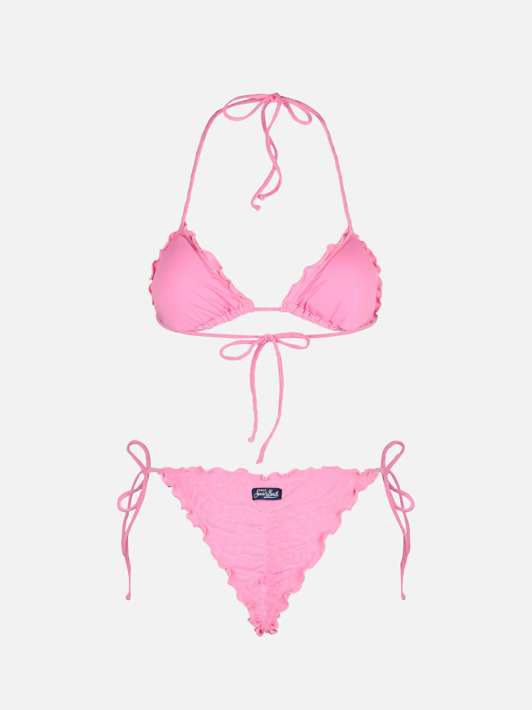 Sagittarius Miami classic triangle bikini animalier embossed - Image 3