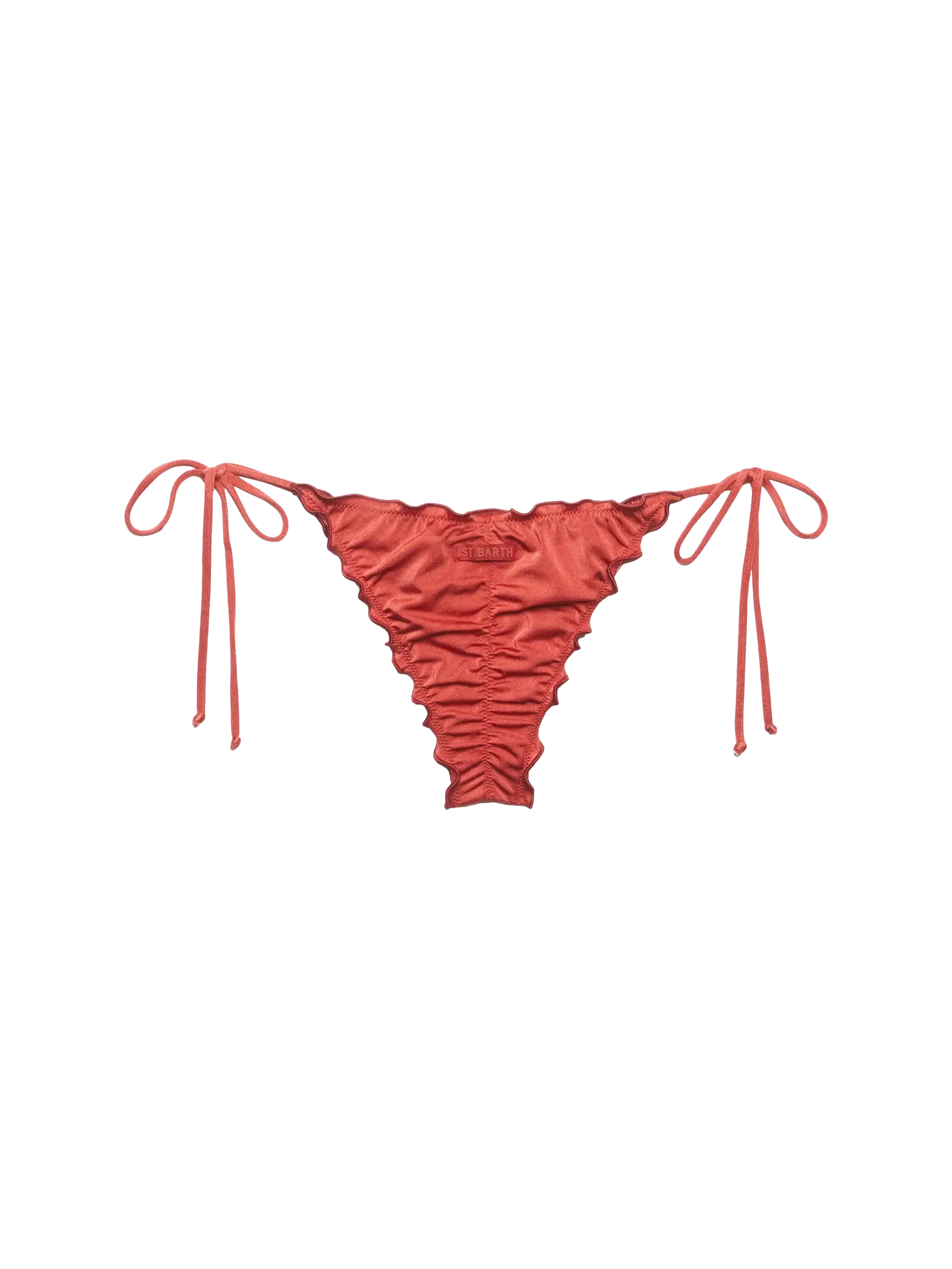 Miami cheeky shimmer brick red swim briefs - Image 2