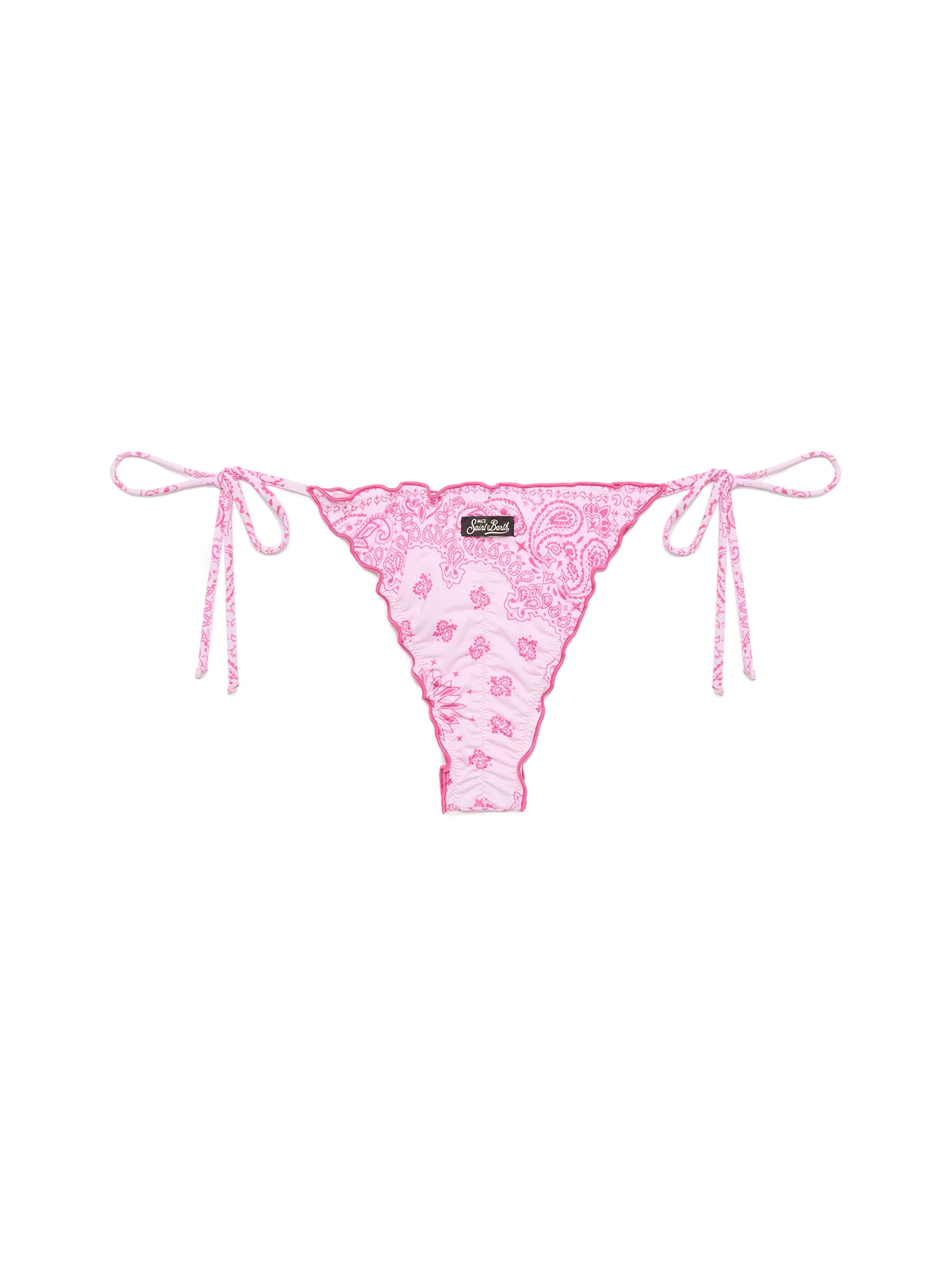 Miami cheeky swim briefs with bandana print - Image 3