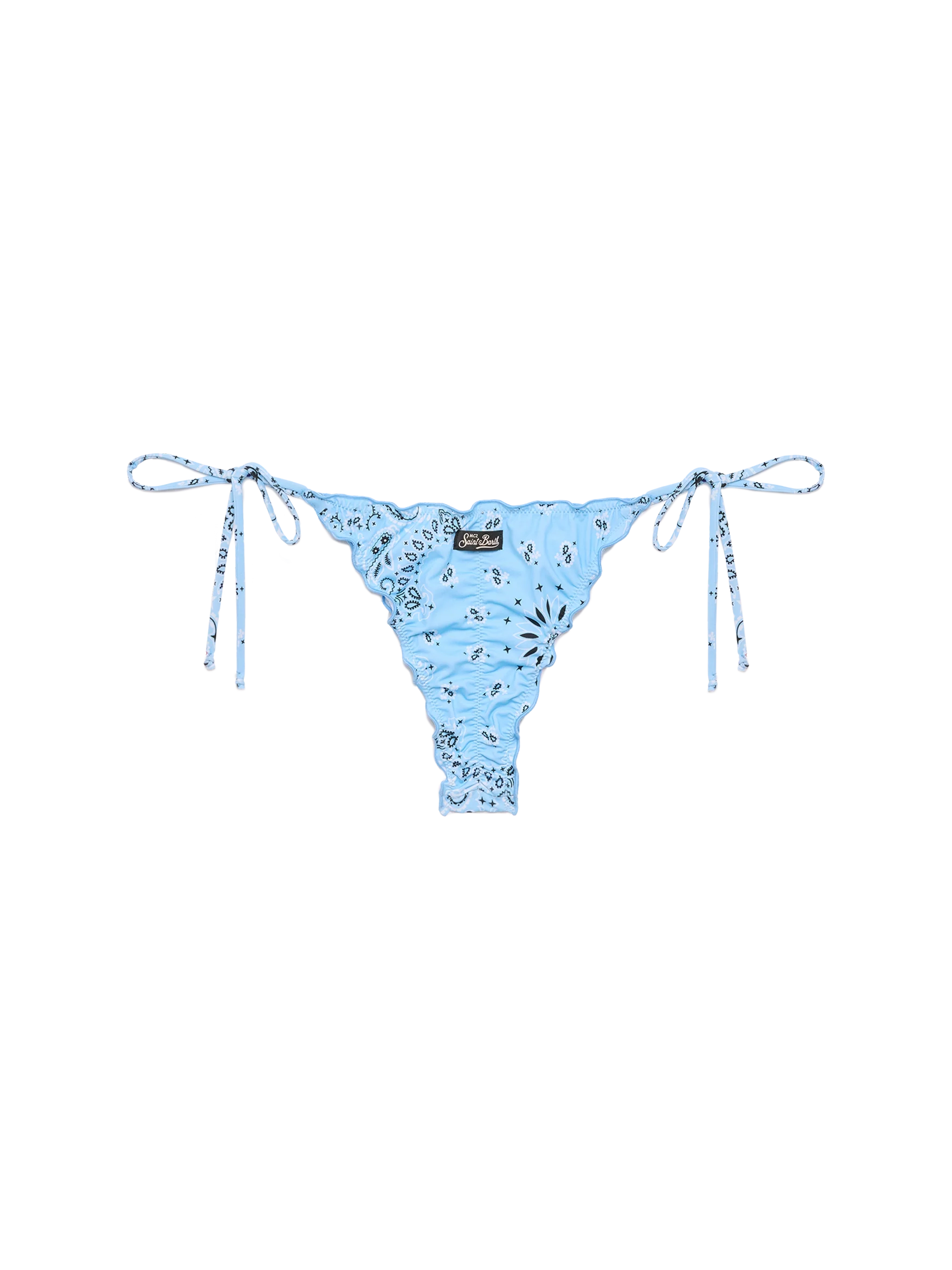 Miami cheeky swim briefs with bandana print - Image 3
