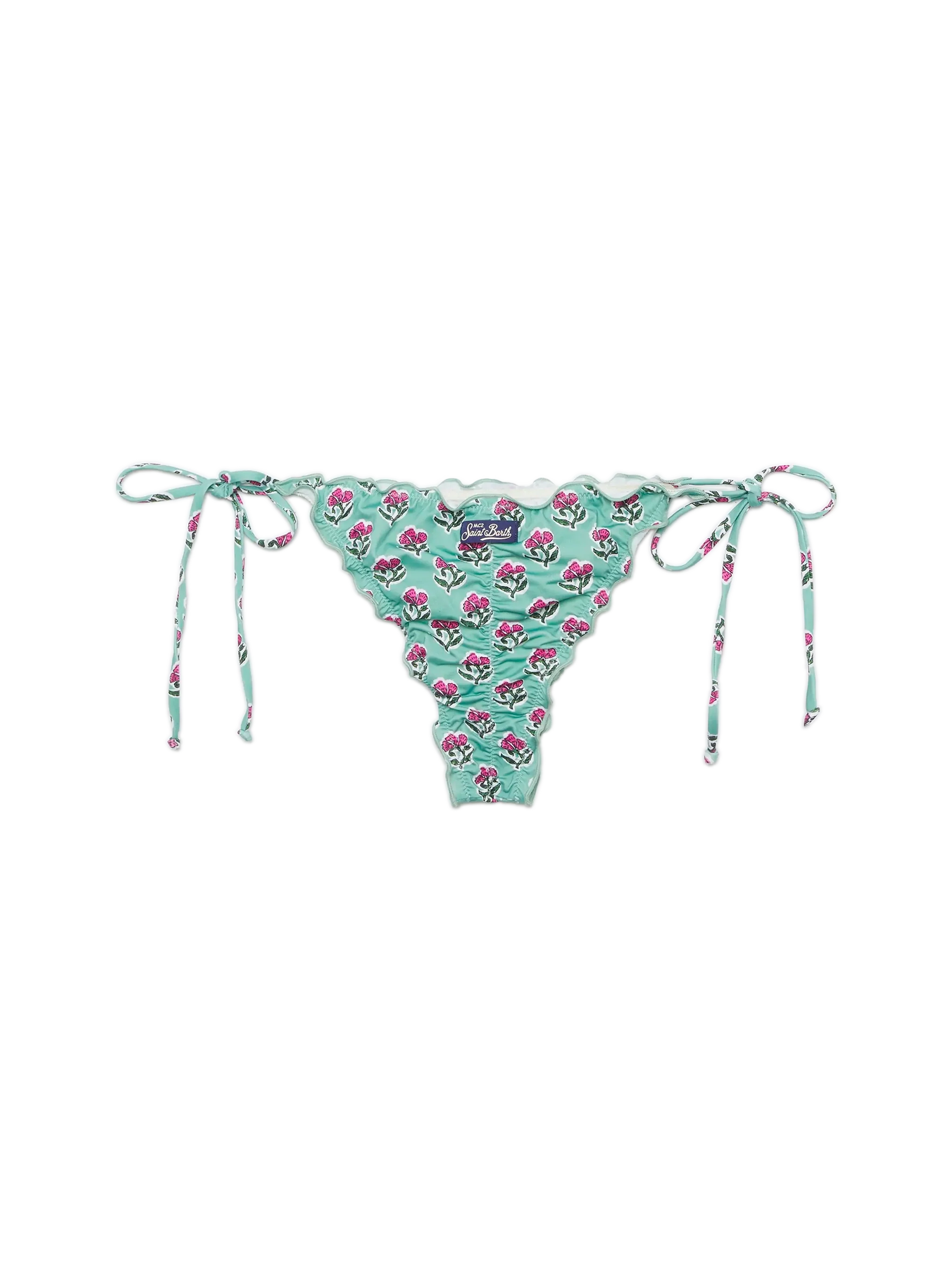 Miami cheeky swim briefs with floral print - Image 2