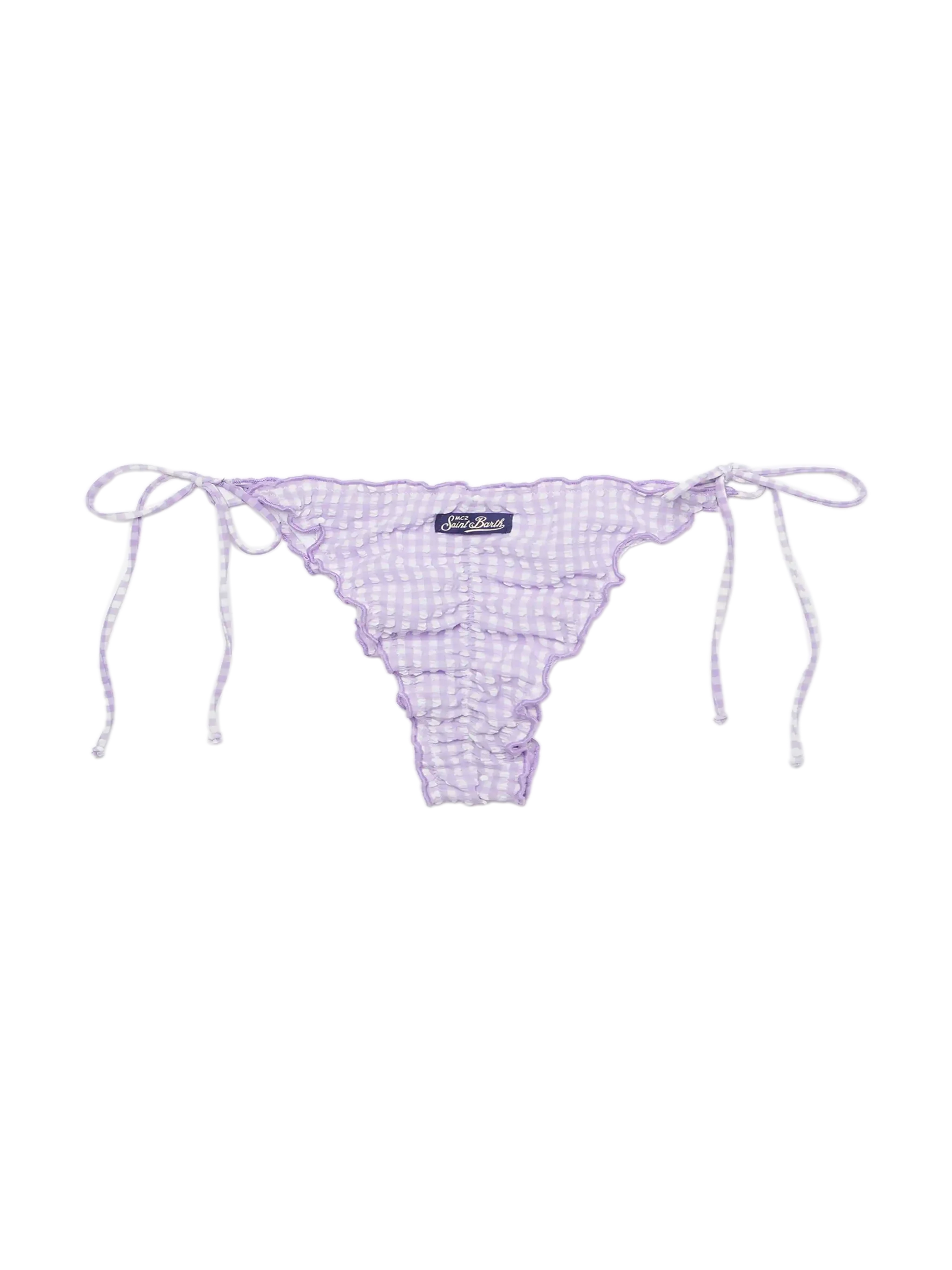 Miami seersucker cheeky swim briefs - Image 2