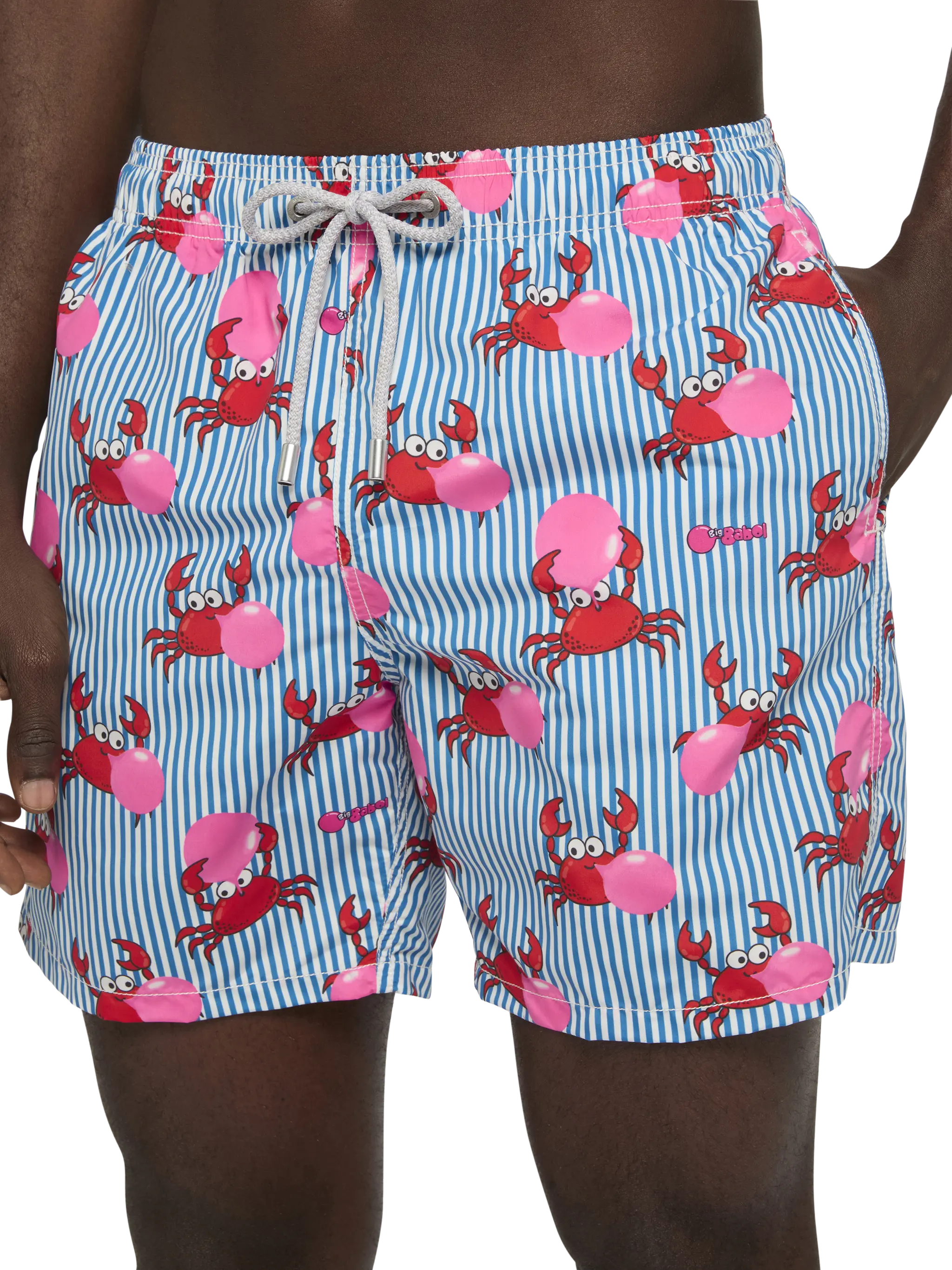 Mid-length Gustavia swim-shorts with Big Babol crab print | BIG BABOL SPECIAL EDITION - Image 4
