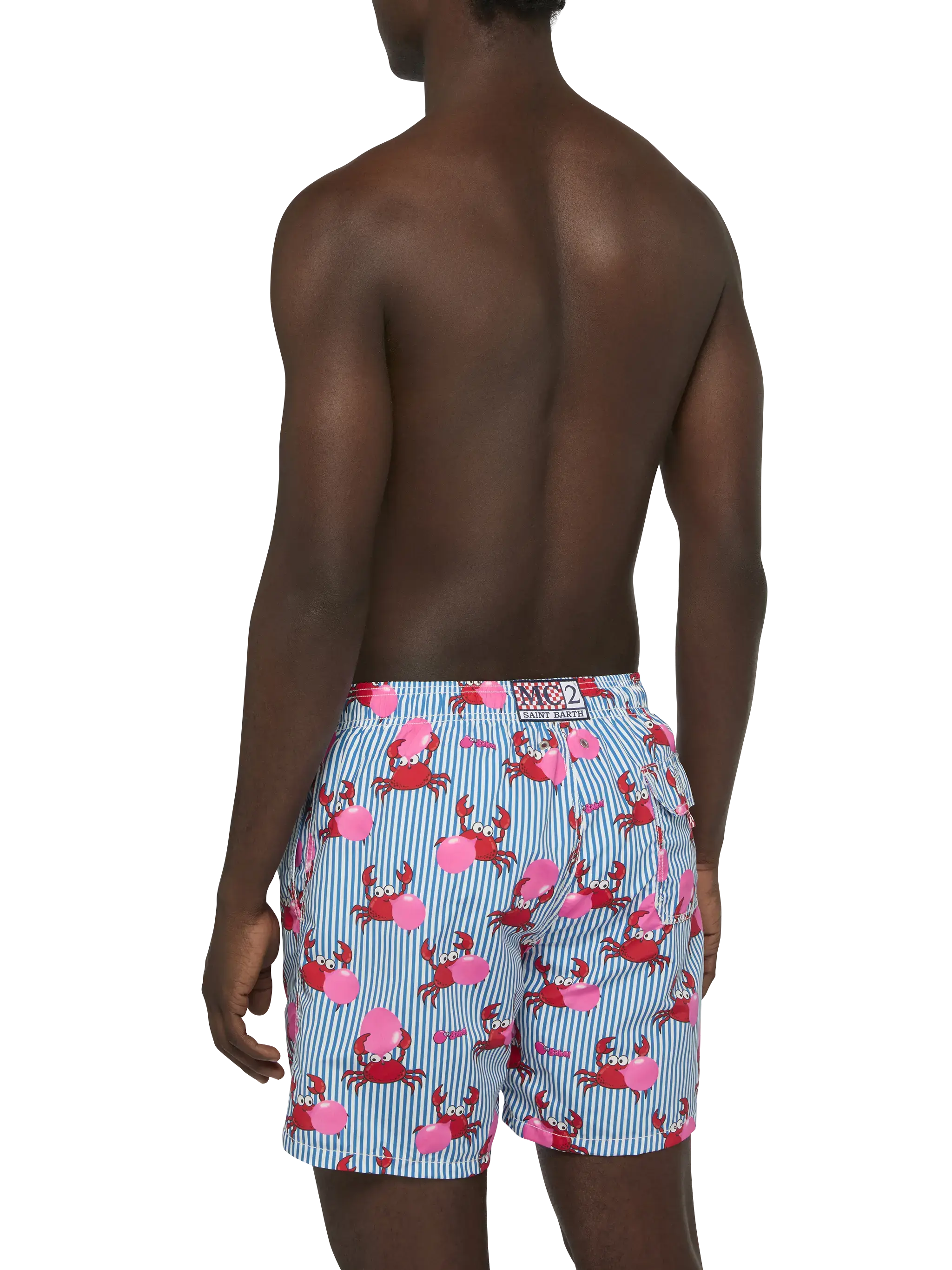 Mid-length Gustavia swim-shorts with Big Babol crab print | BIG BABOL SPECIAL EDITION - Image 5