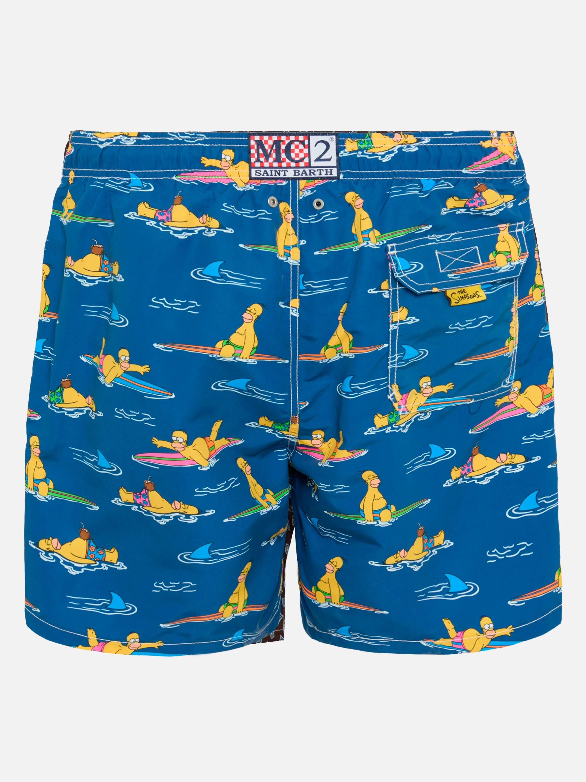 Mid-length Gustavia swim-shorts with Homer Simpson print |SIMPSON SPECIAL EDITION - Image 2