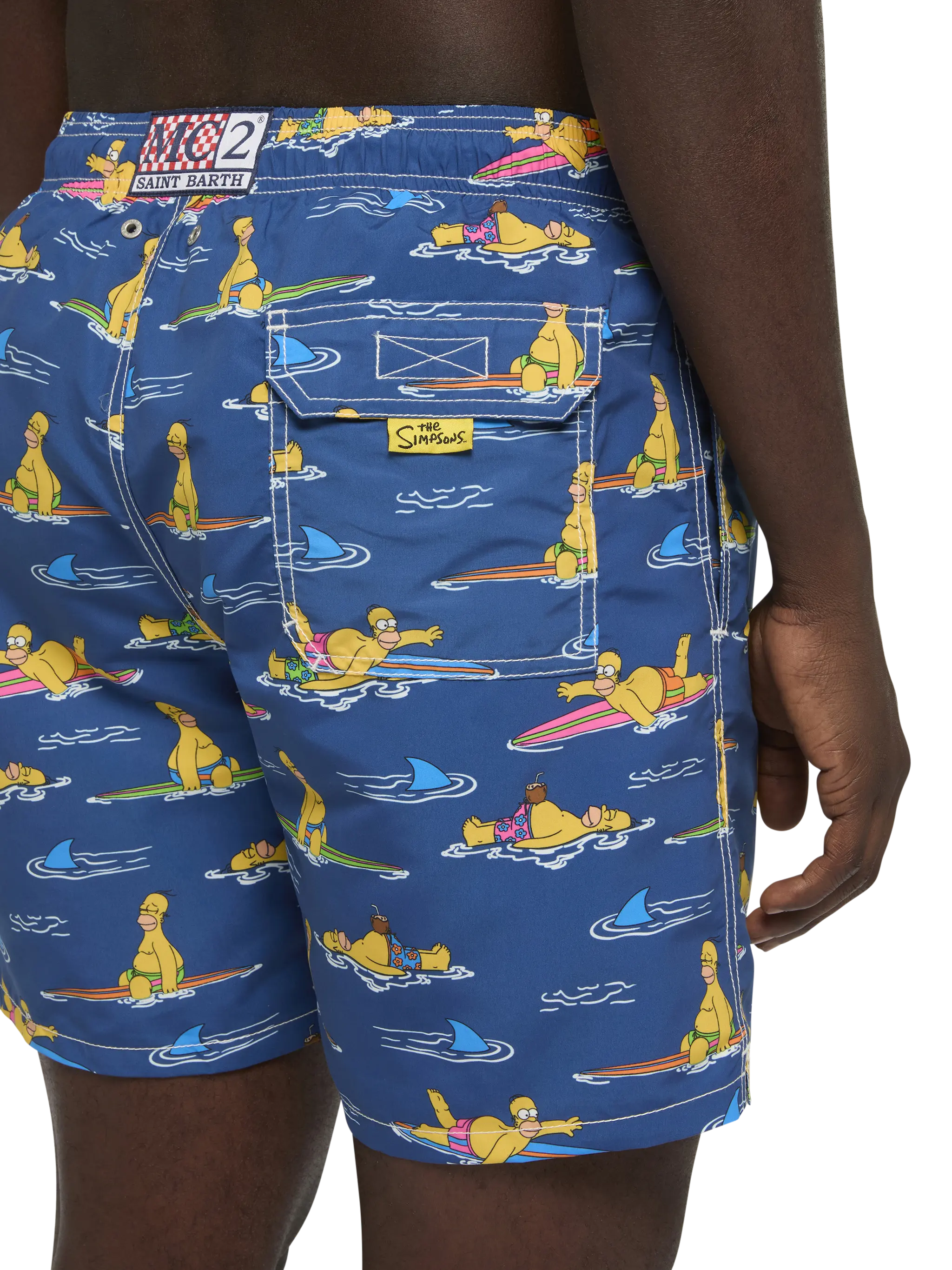 Mid-length Gustavia swim-shorts with Homer Simpson print |SIMPSON SPECIAL EDITION - Image 6