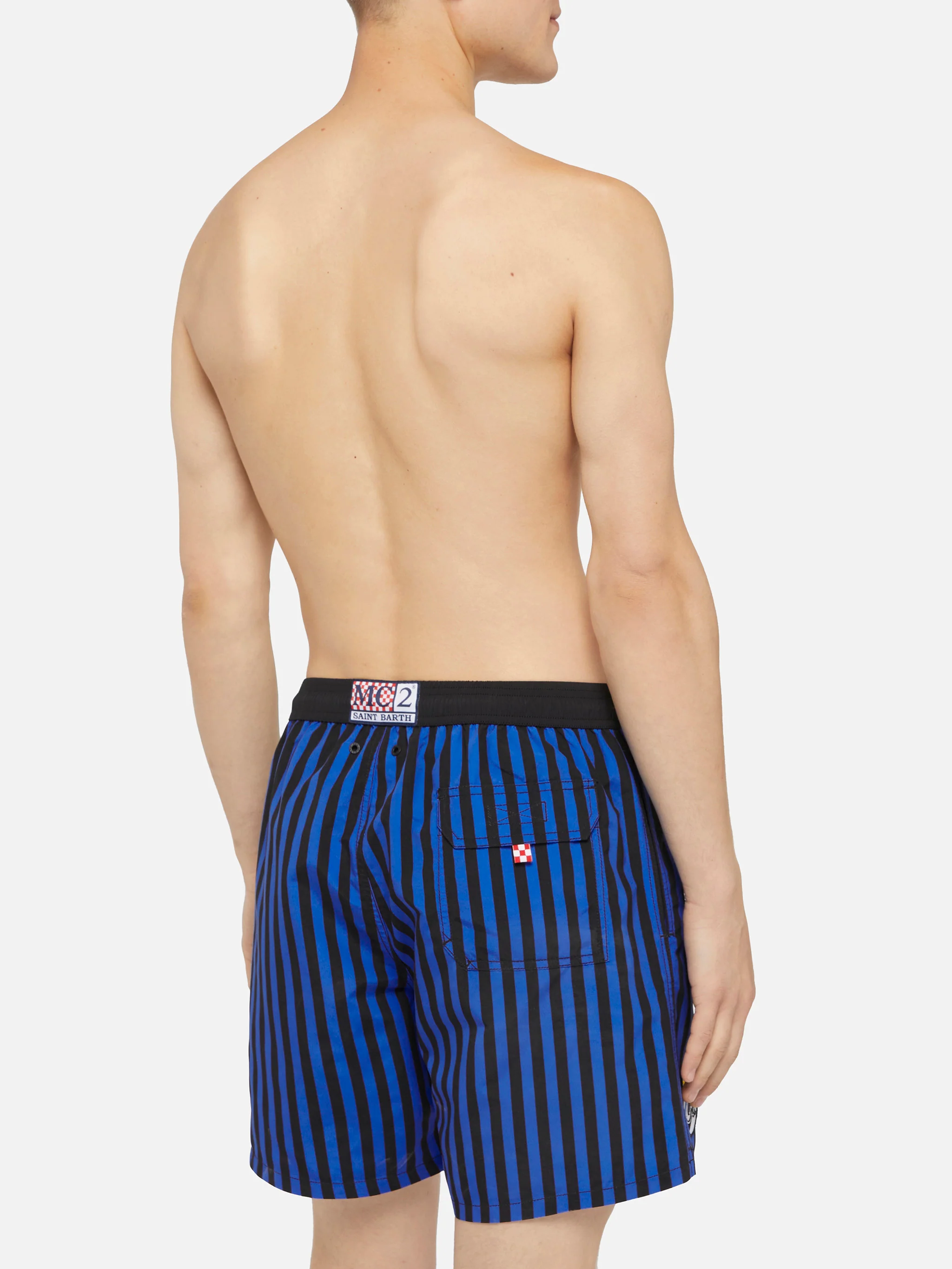Mid-length Gustavia swim-shorts with Inter heritage patch | INTER FC SPECIAL EDITION - Image 5