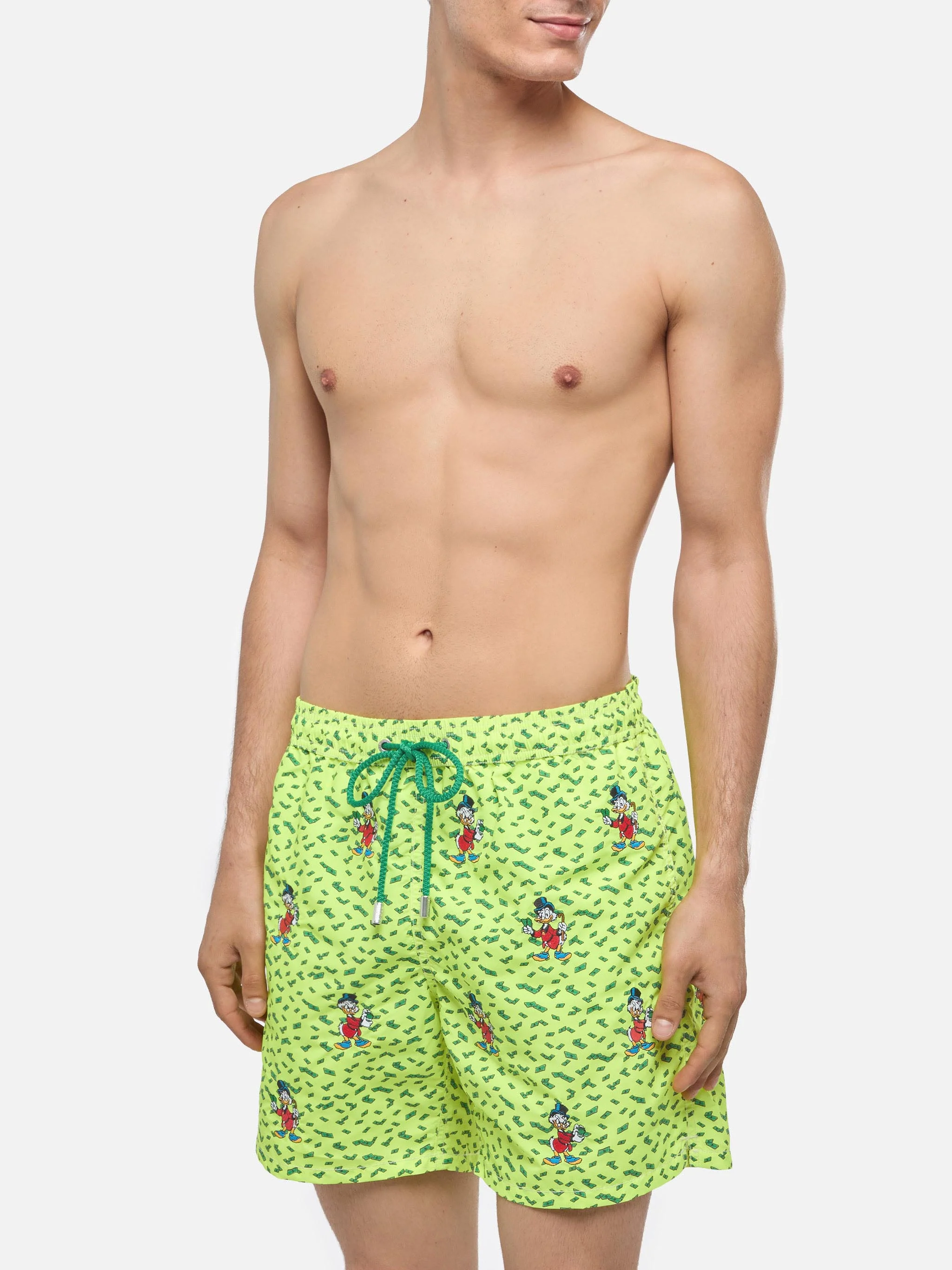 Mid-length striped Gustavia swim-shorts with Scrooge embroidery | DISNEY® SPECIAL EDITION - Image 3