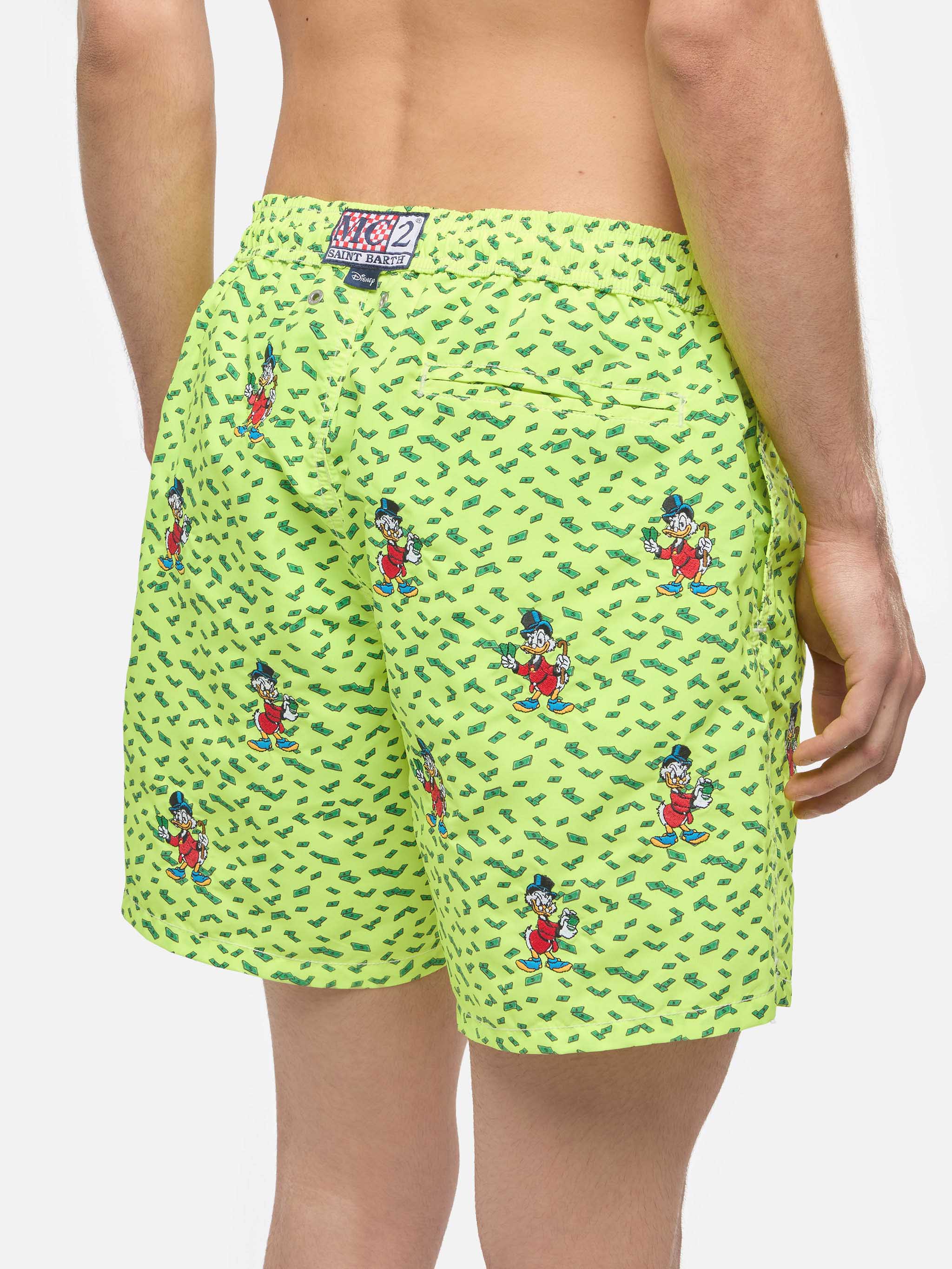 Mid-length striped Gustavia swim-shorts with Scrooge embroidery | DISNEY® SPECIAL EDITION - Image 6