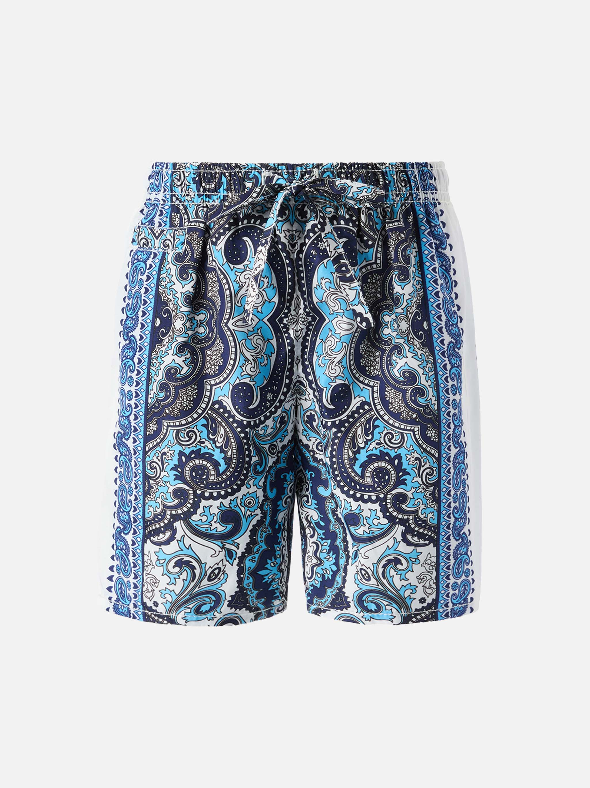 Mid-length swim-shorts Caprese Jr with gipsy print