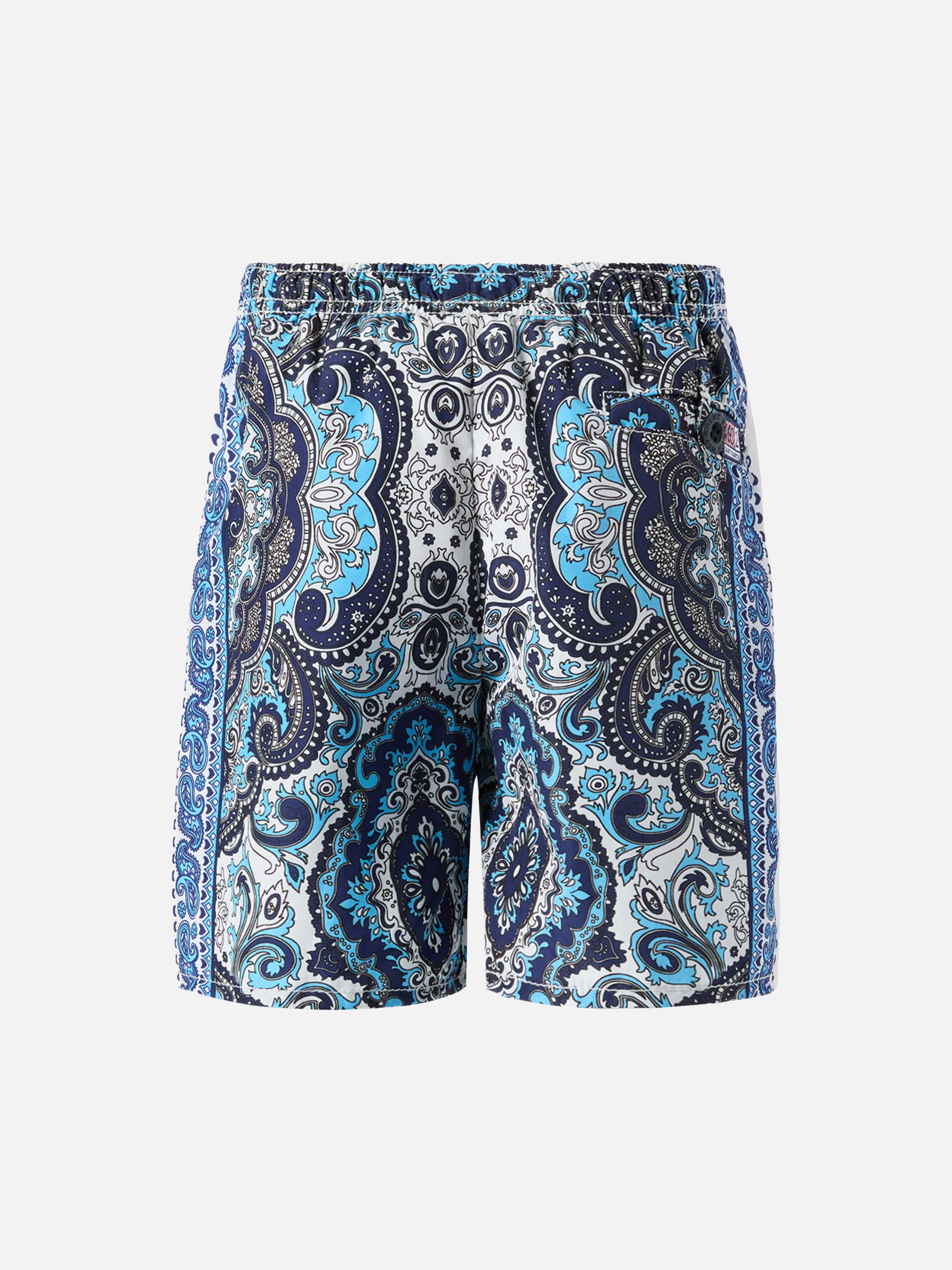 Mid-length swim-shorts Caprese Jr with gipsy print - Image 2