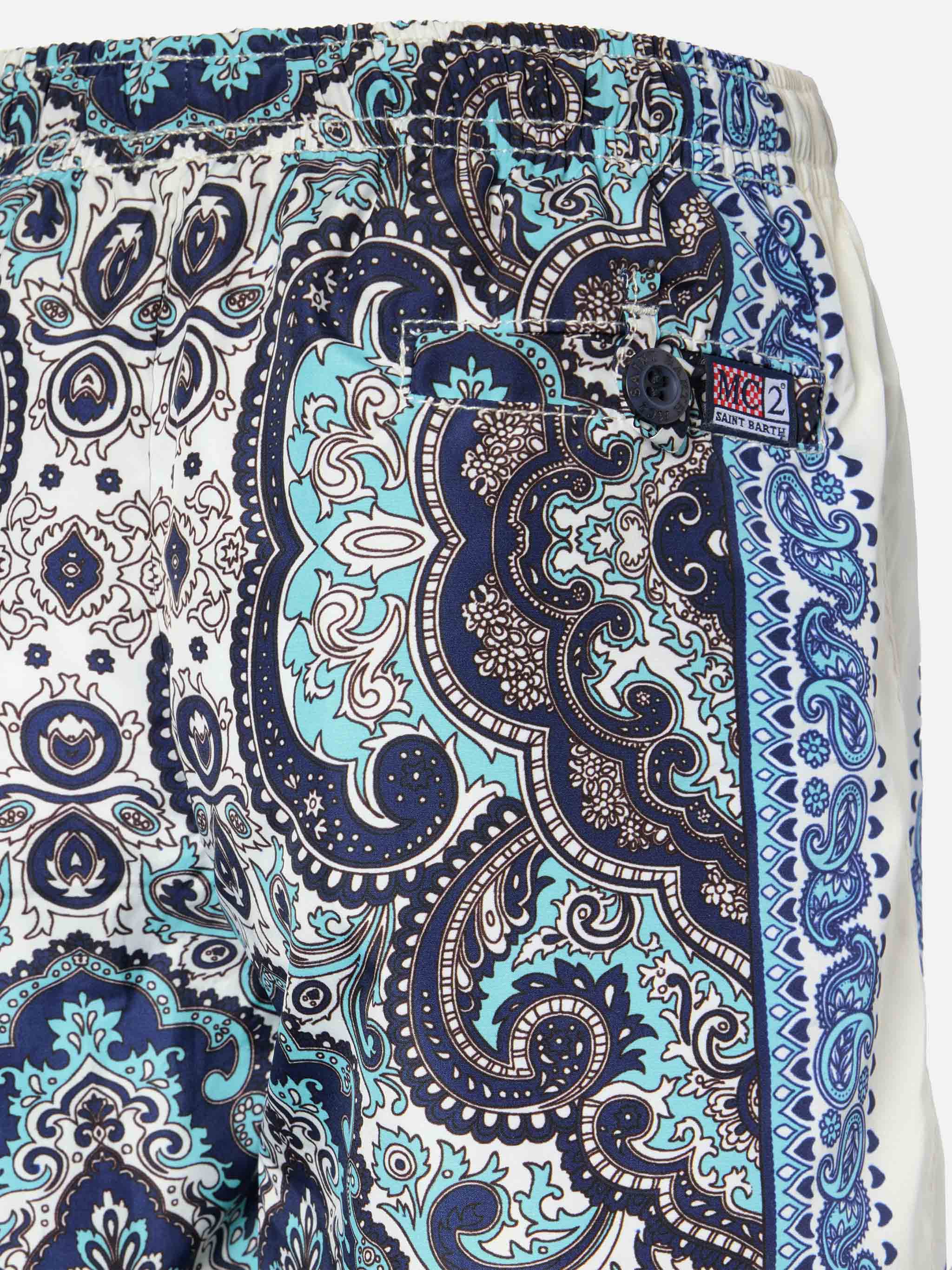 Mid-length swim-shorts Caprese Jr with gipsy print - Image 3