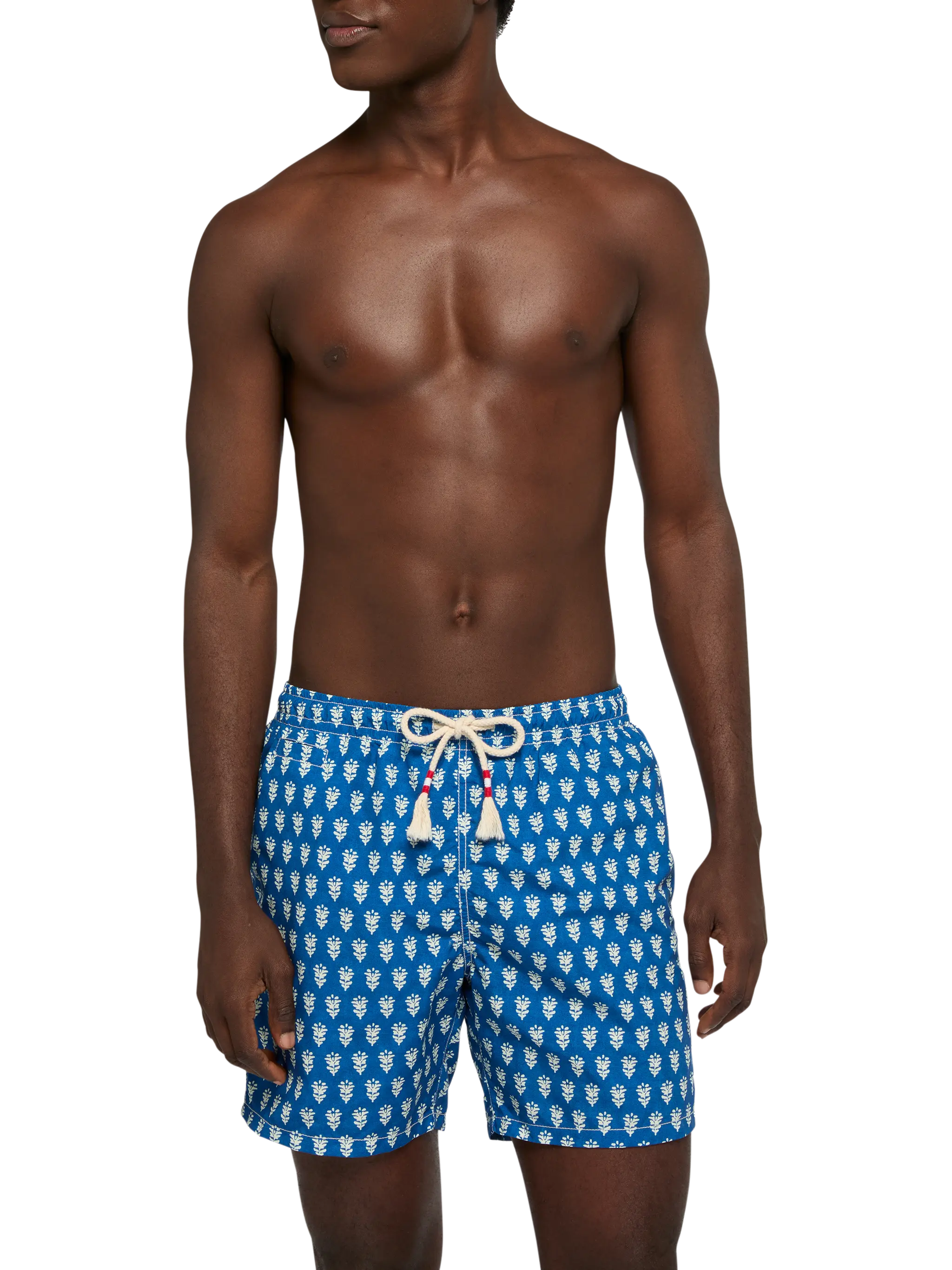 Mid-length swim-shorts Caprese with flower print - Image 3