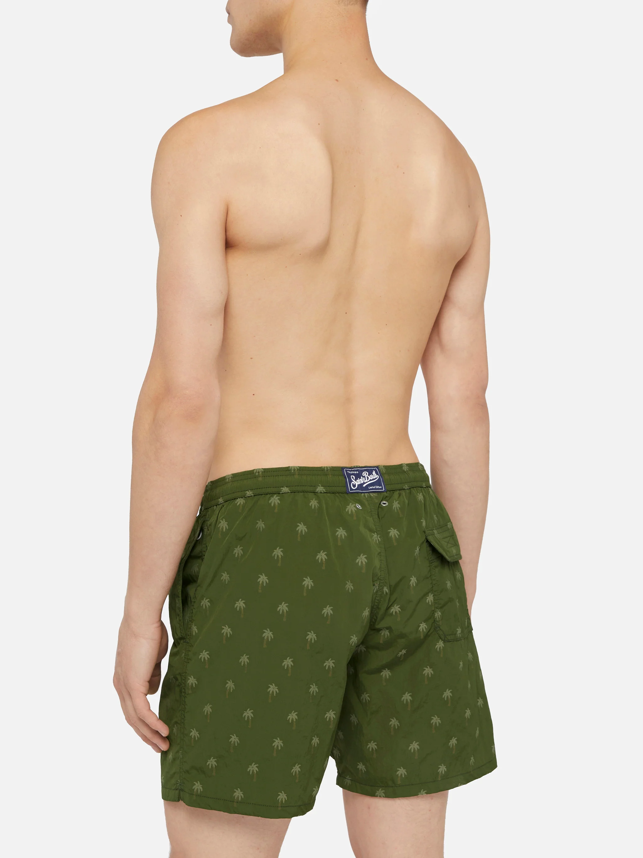 Mid-length swim shorts Patmos The Riviera with all over palm jacquard - Image 5