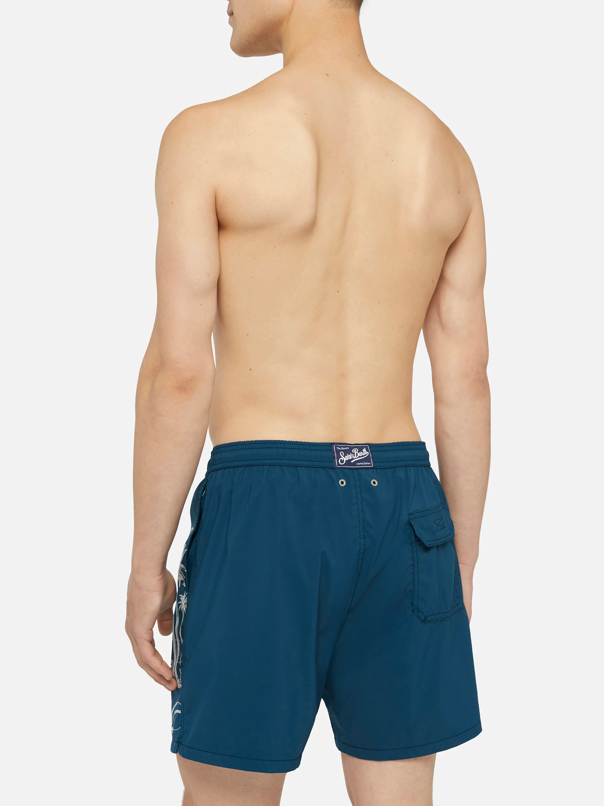 Mid-length swim shorts Patmos The Riviera with embroidery - Image 5
