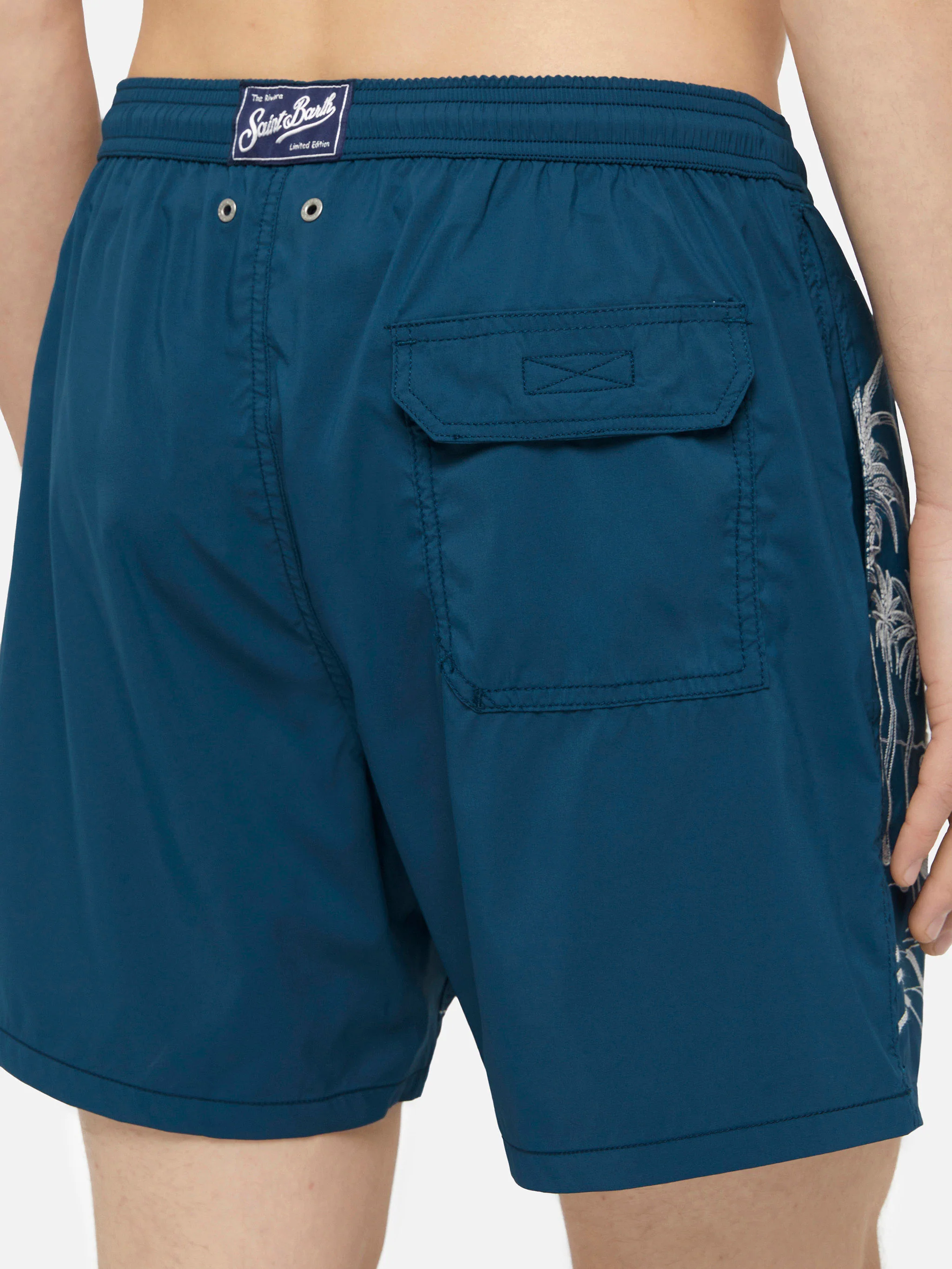 Mid-length swim shorts Patmos The Riviera with embroidery - Image 6