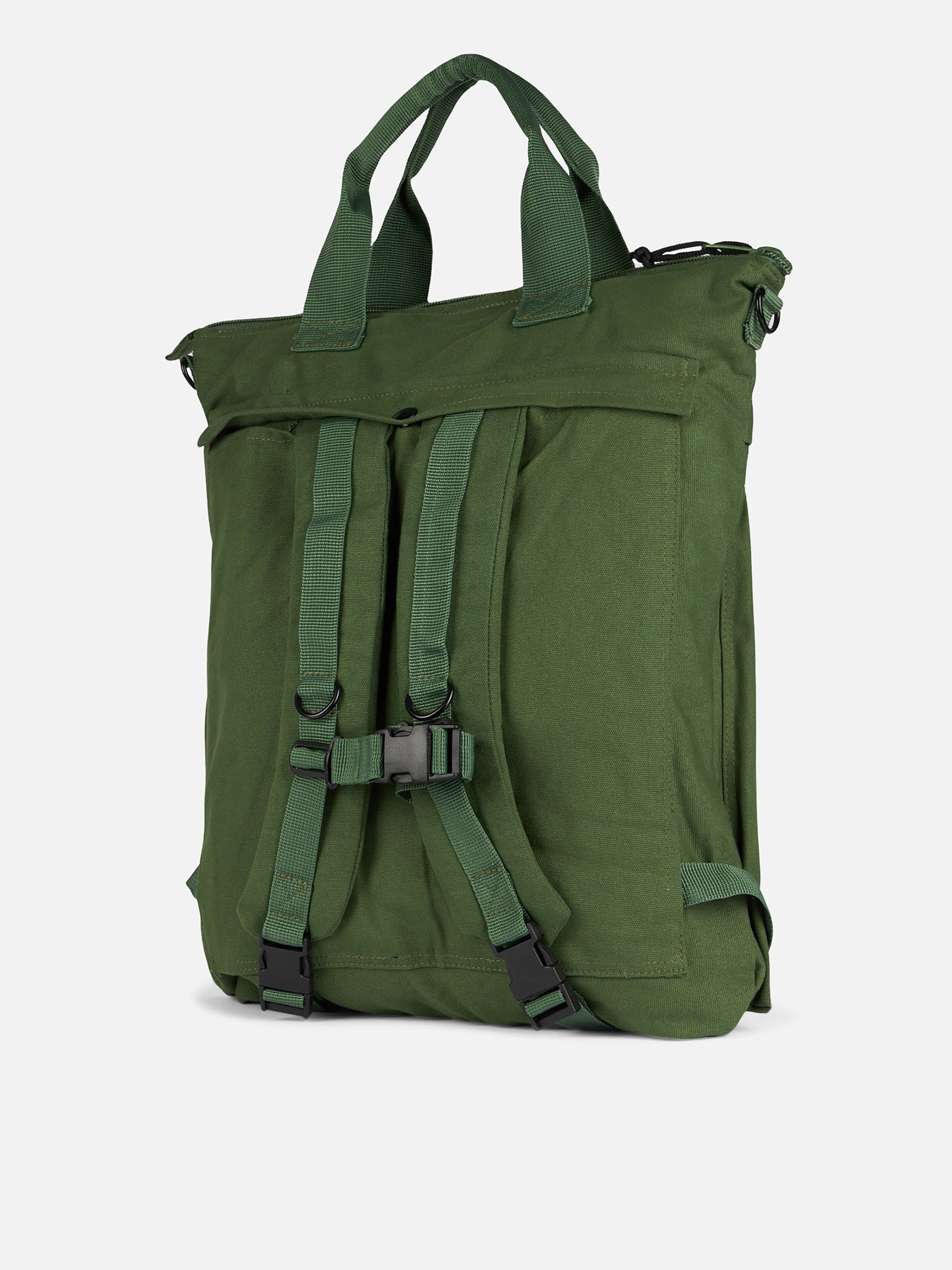 Military green canvas backpack - Image 3