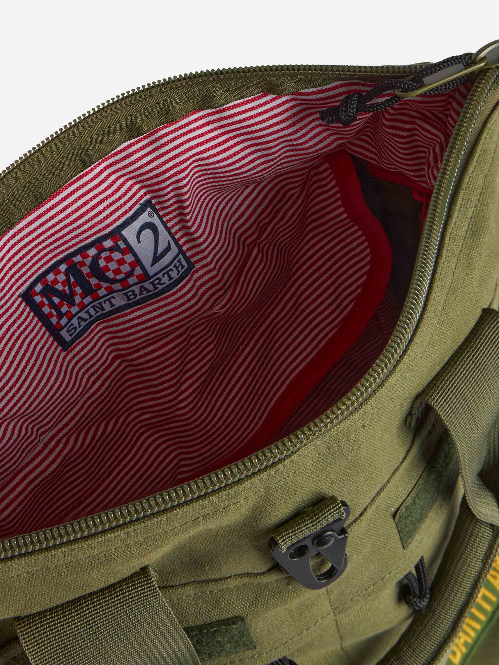 Military green canvas backpack Helmut - Image 5